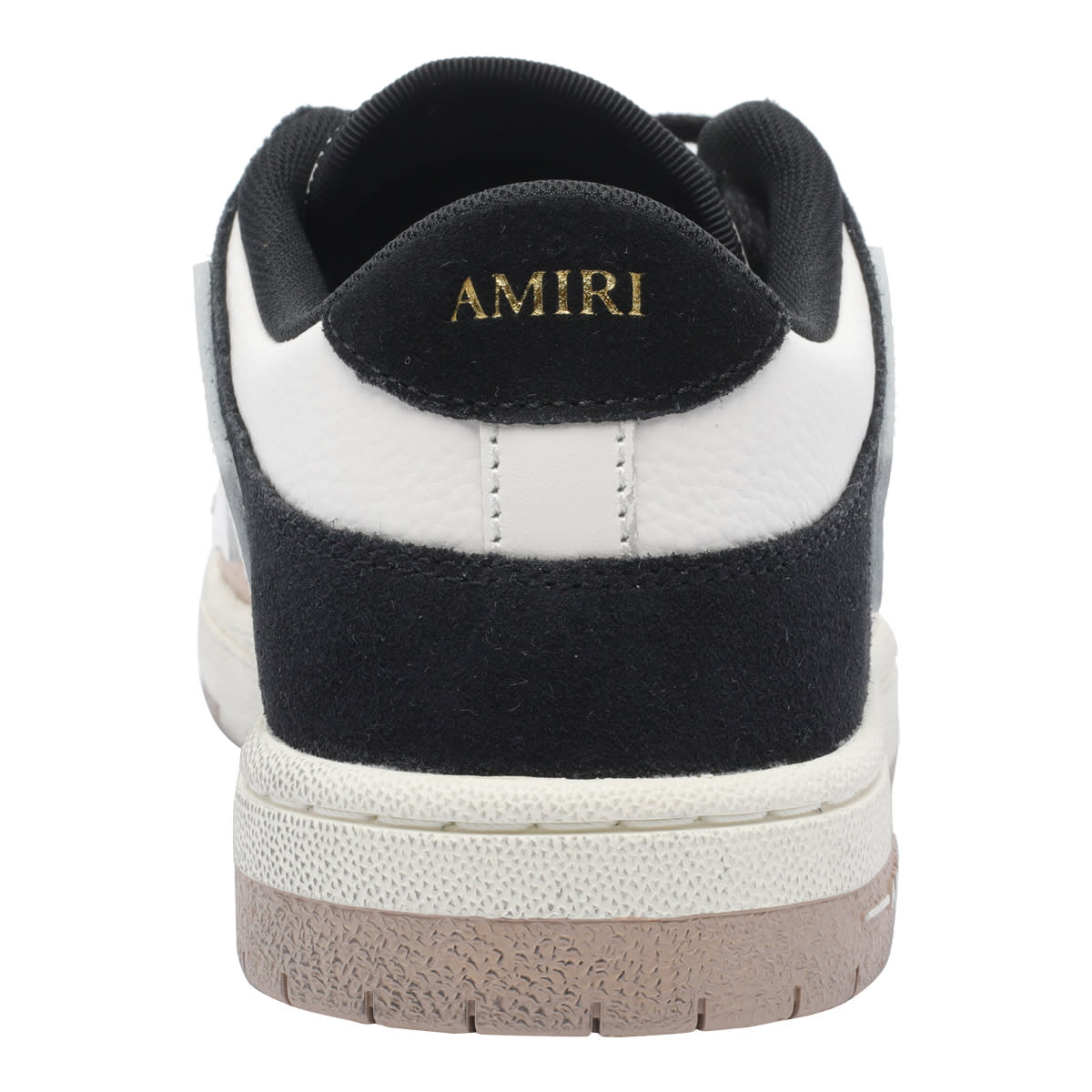 Amiri Skel Top Low Panelled Suede Sneakers In Brown