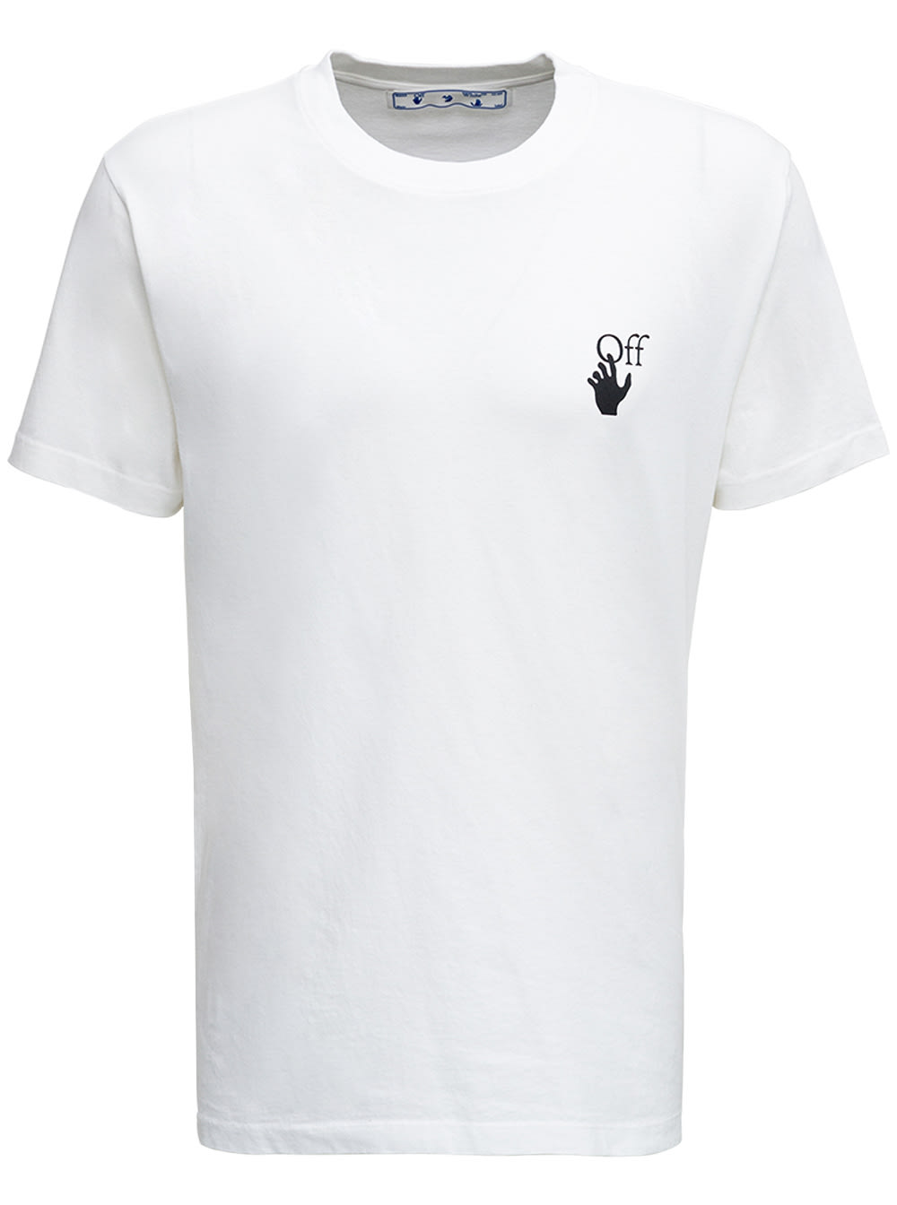 Off-White White Cotton T-shirt With Arrow Degrade Print