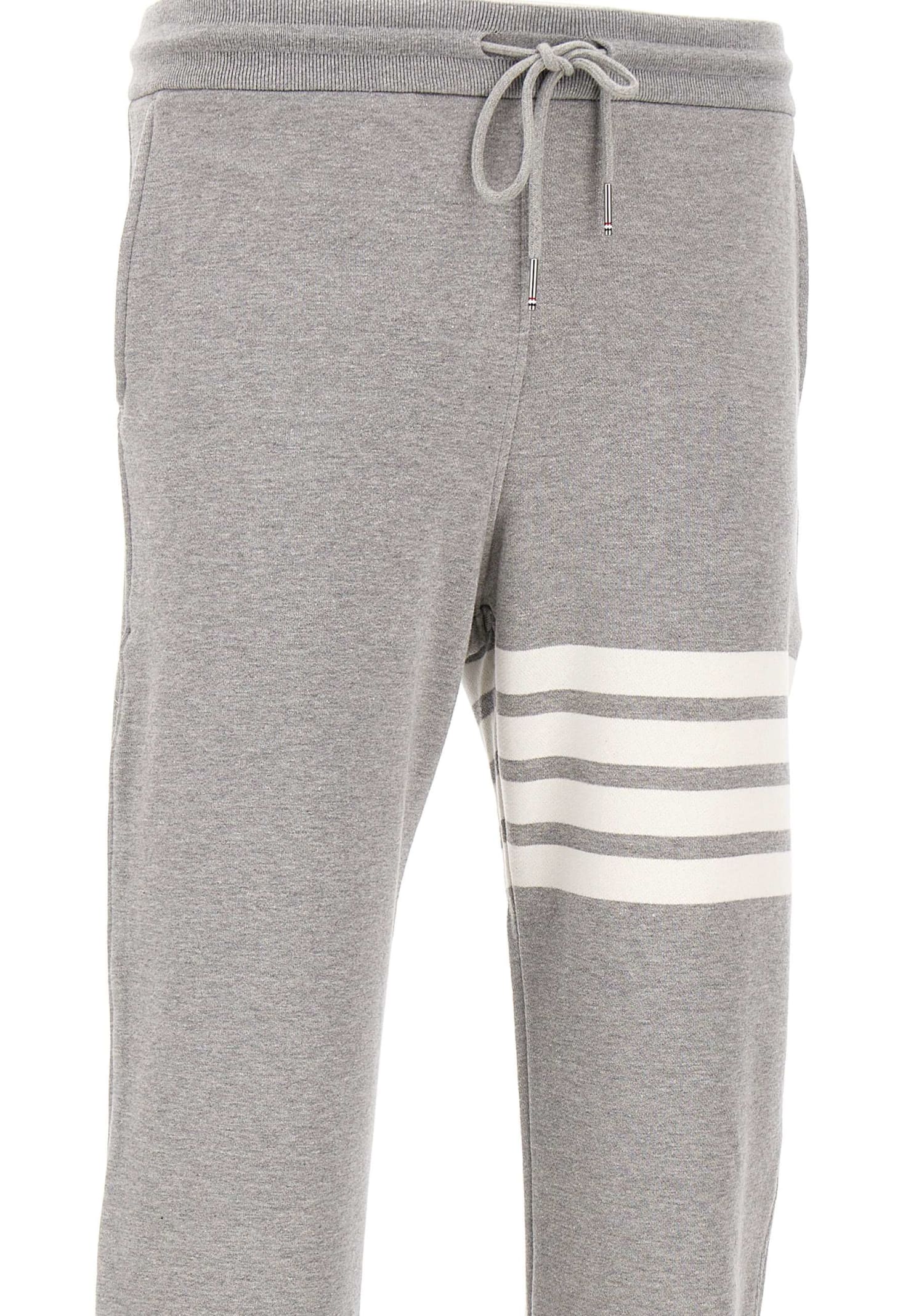 Thom Browne Cotton Classic Sweatpant In Light Grey