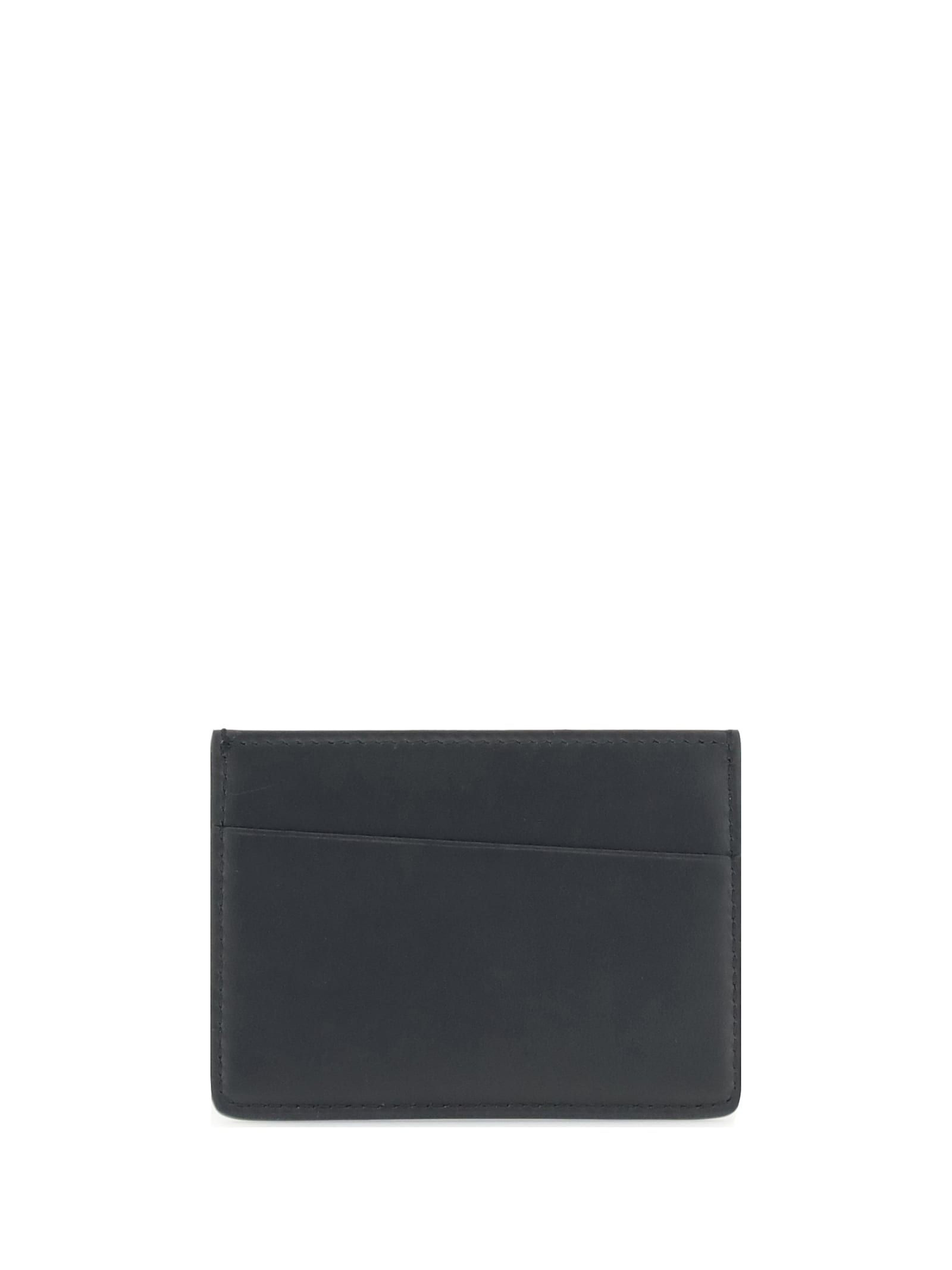 Maison Margiela Leather Card Holder In Black