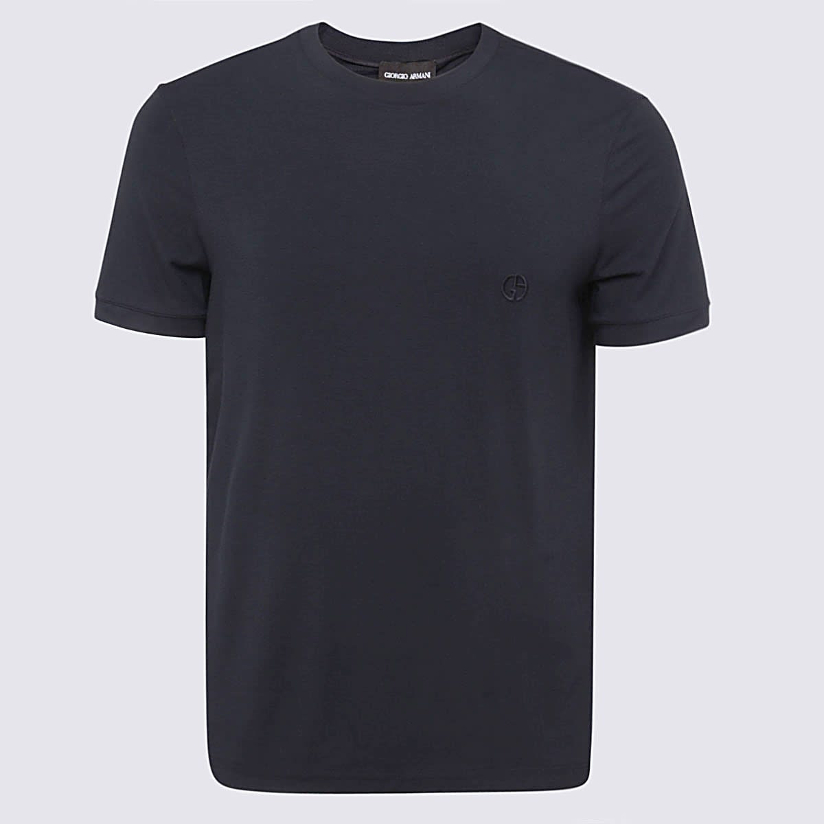 Giorgio Armani Blue Cotton T-shirt