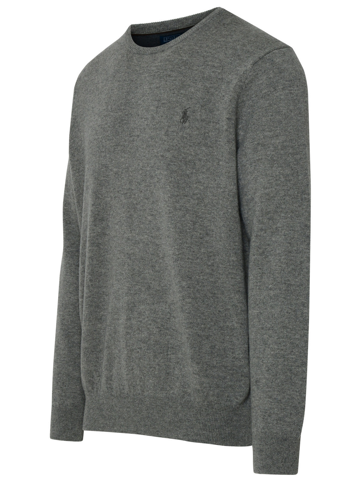 Shop Polo Ralph Lauren Grey Wool Sweater In Fawn Grey Heather