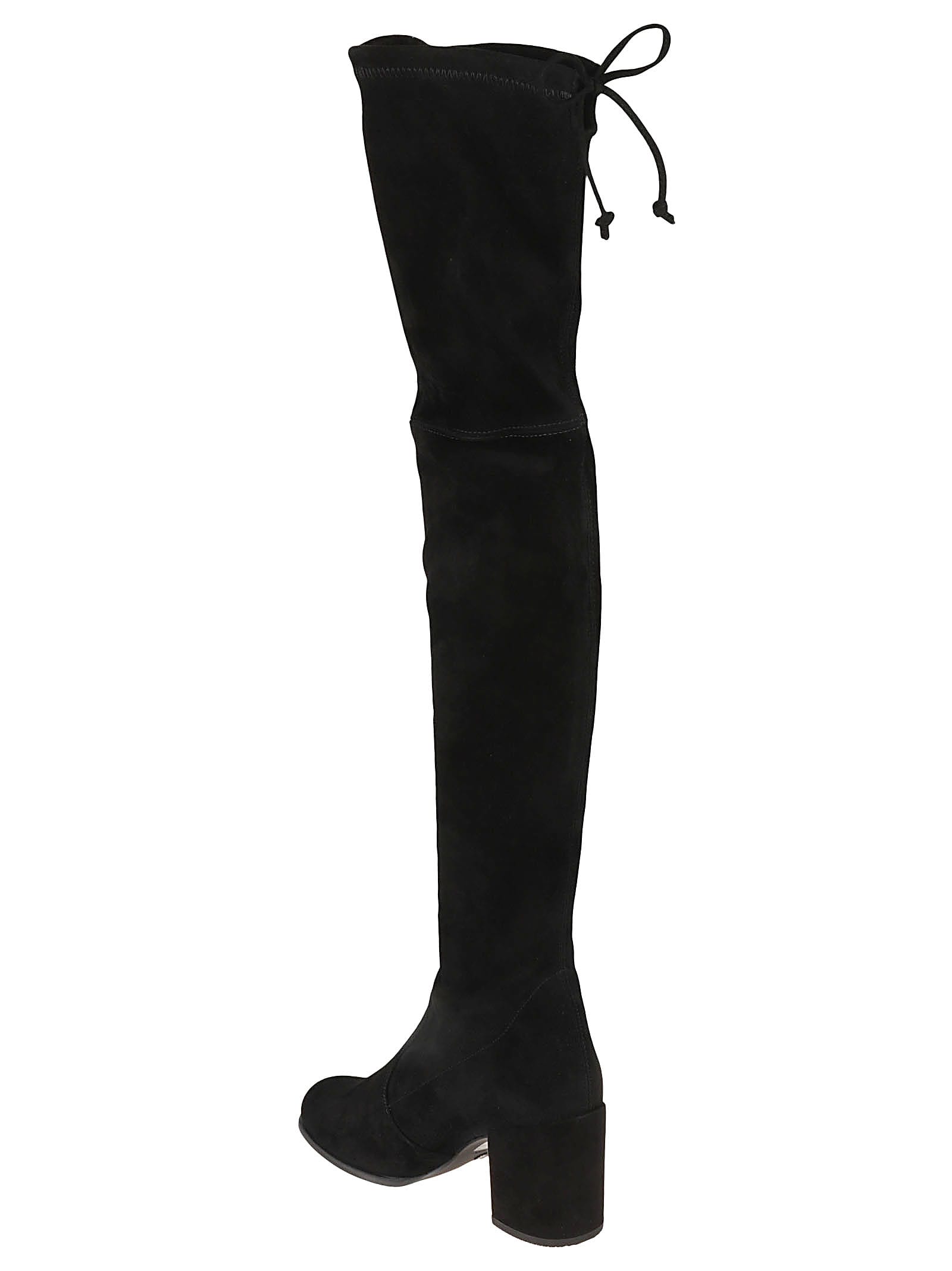 Shop Stuart Weitzman Tieland Boots In Black Suede