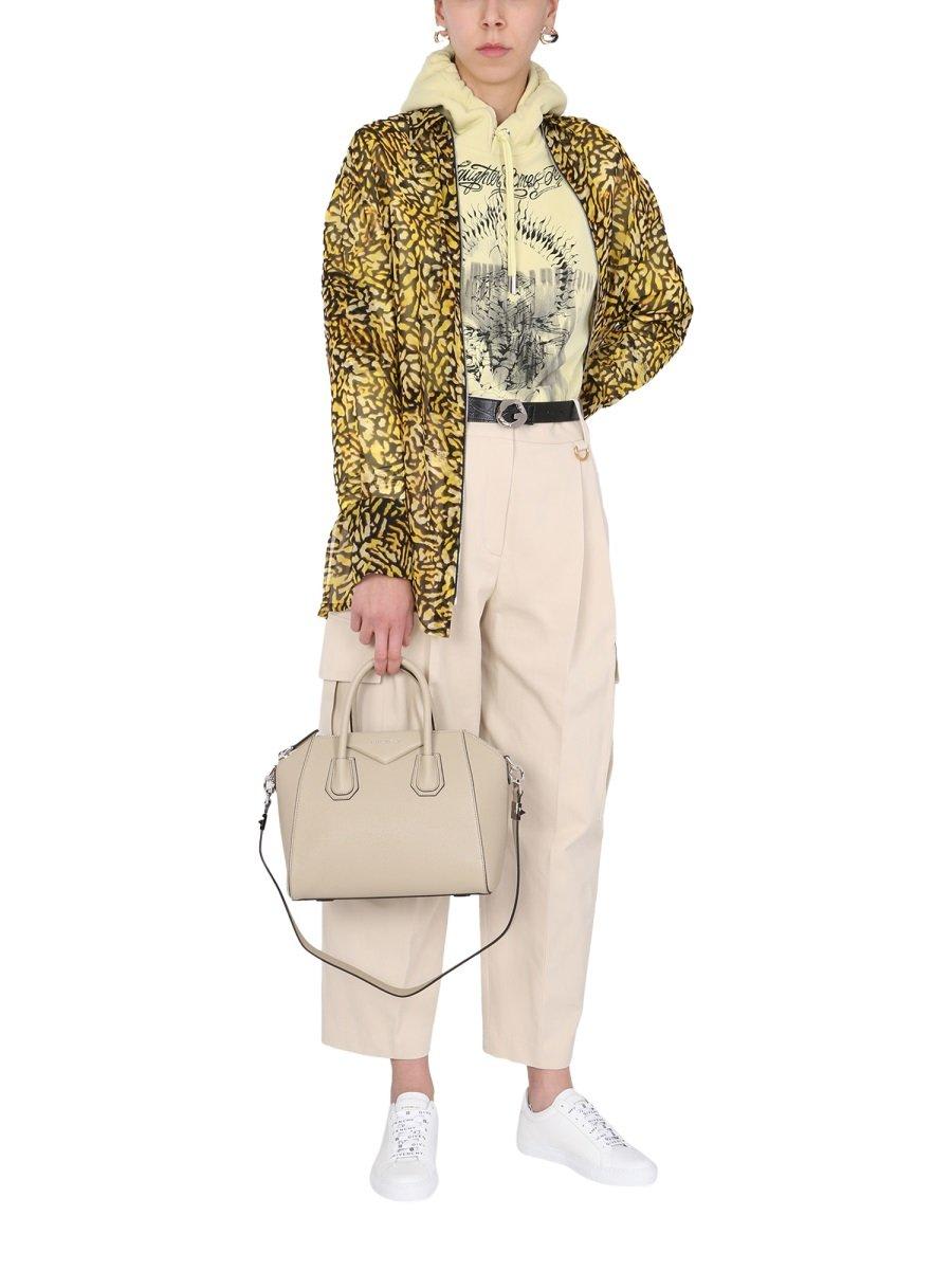 Shop Givenchy Animal Print Zipped Shirt In Multicolour