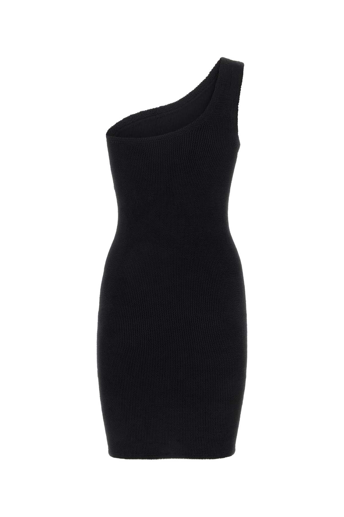Shop Hunza G Black Stretch Nylon Nancy Mini Dress