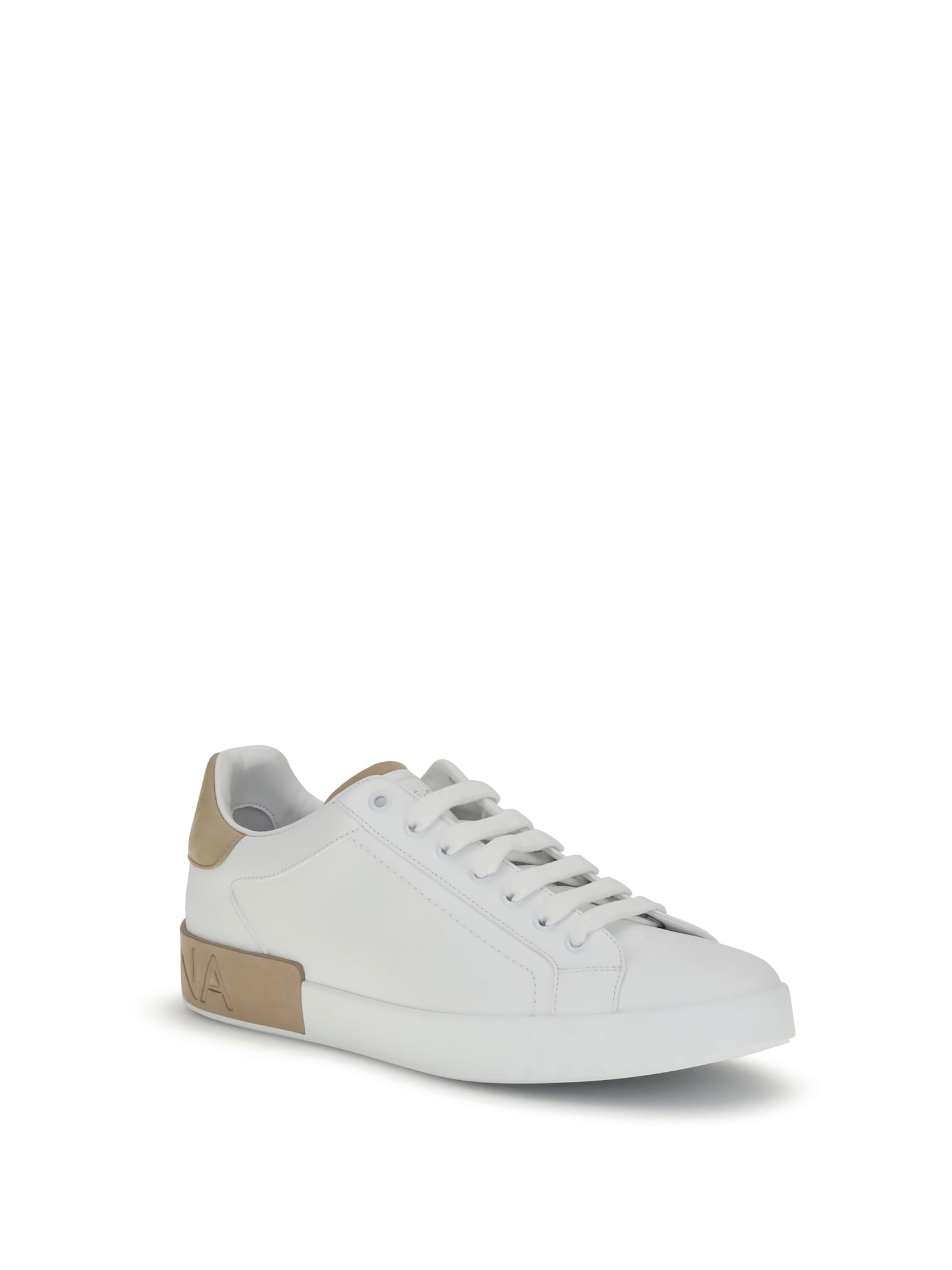 Dolce & Gabbana Men Logo Sneakers In White