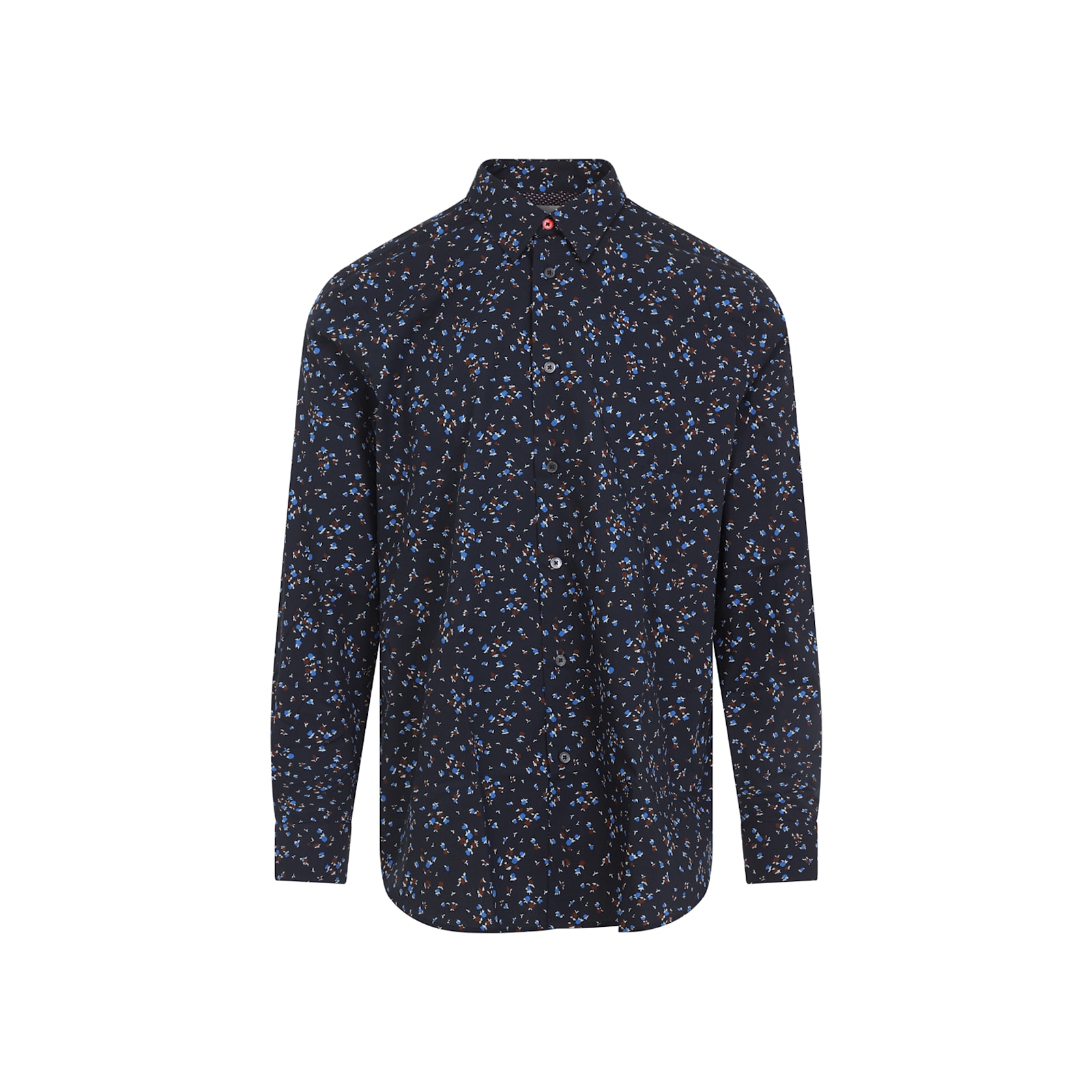 Paul Smith Men's Regular Fit Shirt With All-over Print In Blue
