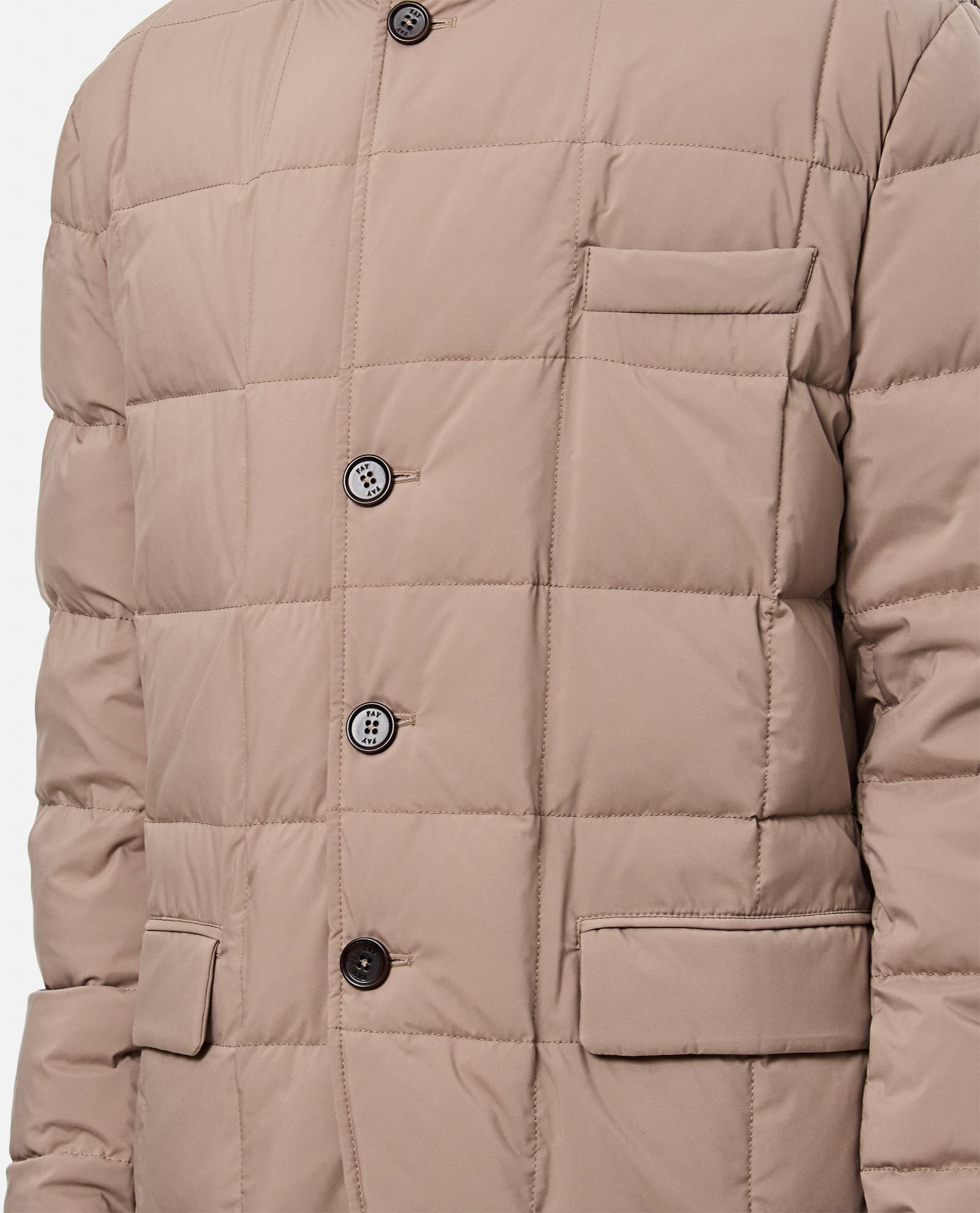 Shop Fay Down Jacket In Beige