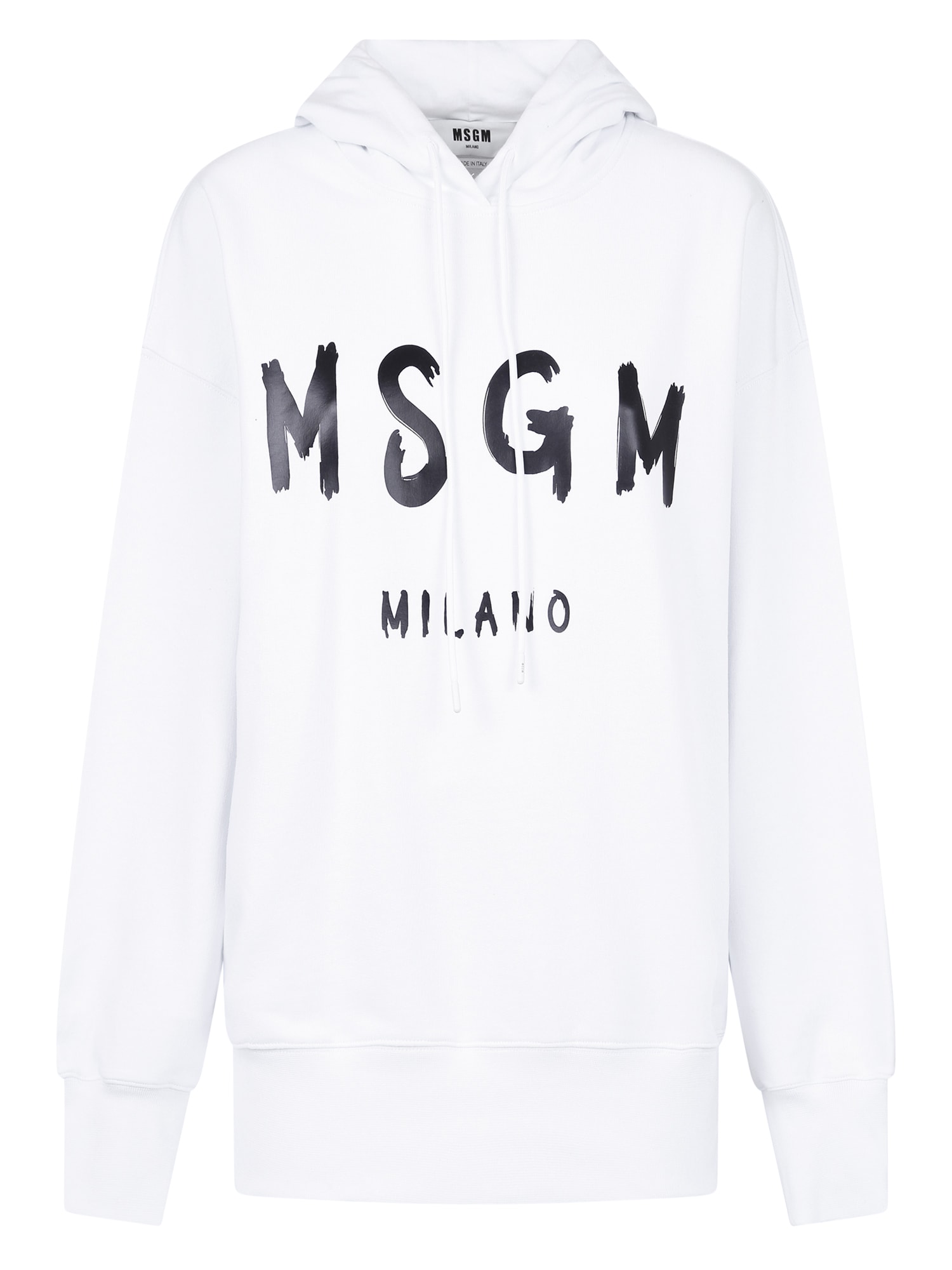 Shop Msgm Relaxed Fit Sweatshirt In White