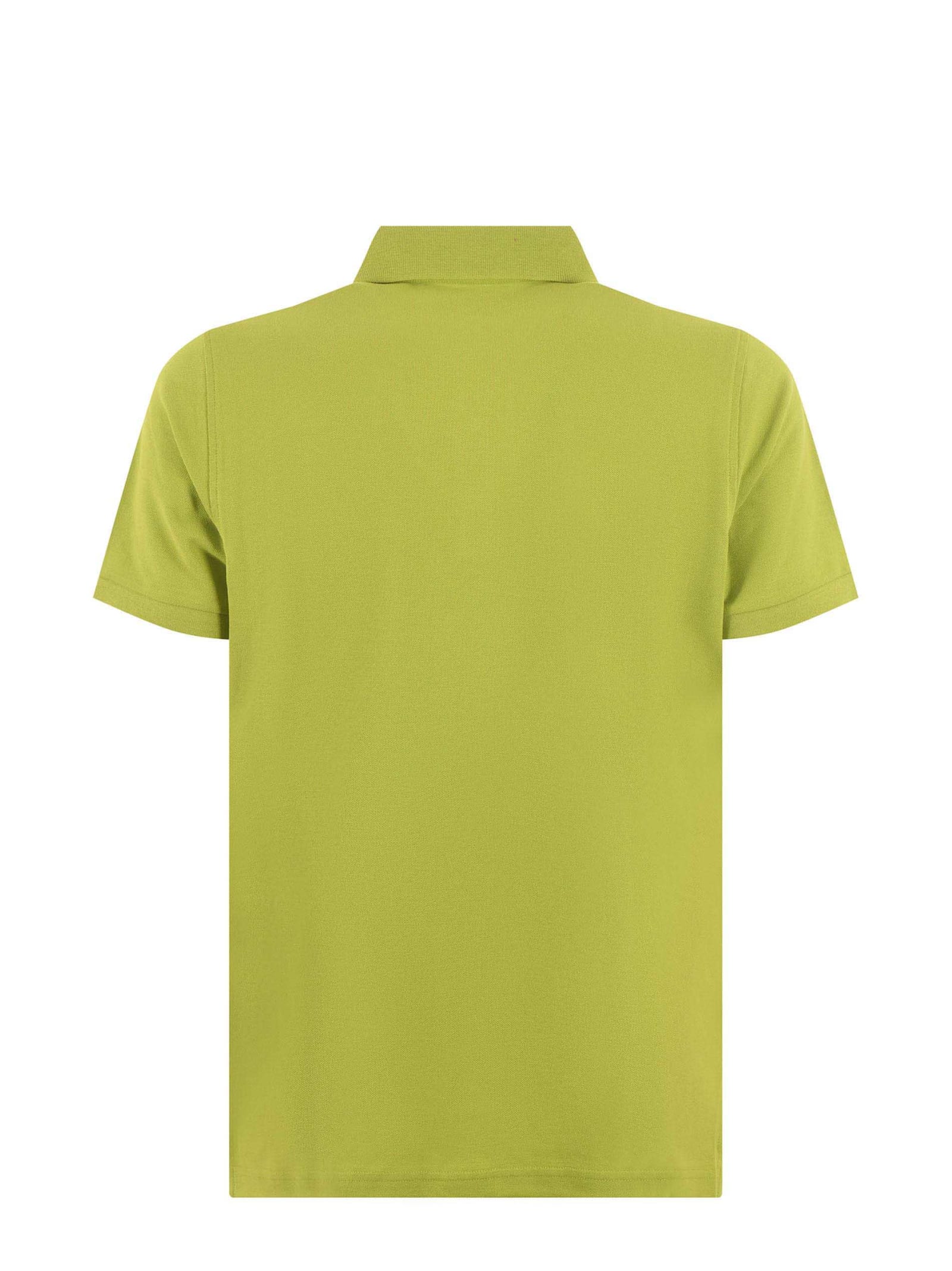 Shop Fay Polo Shirt In Verde Acido