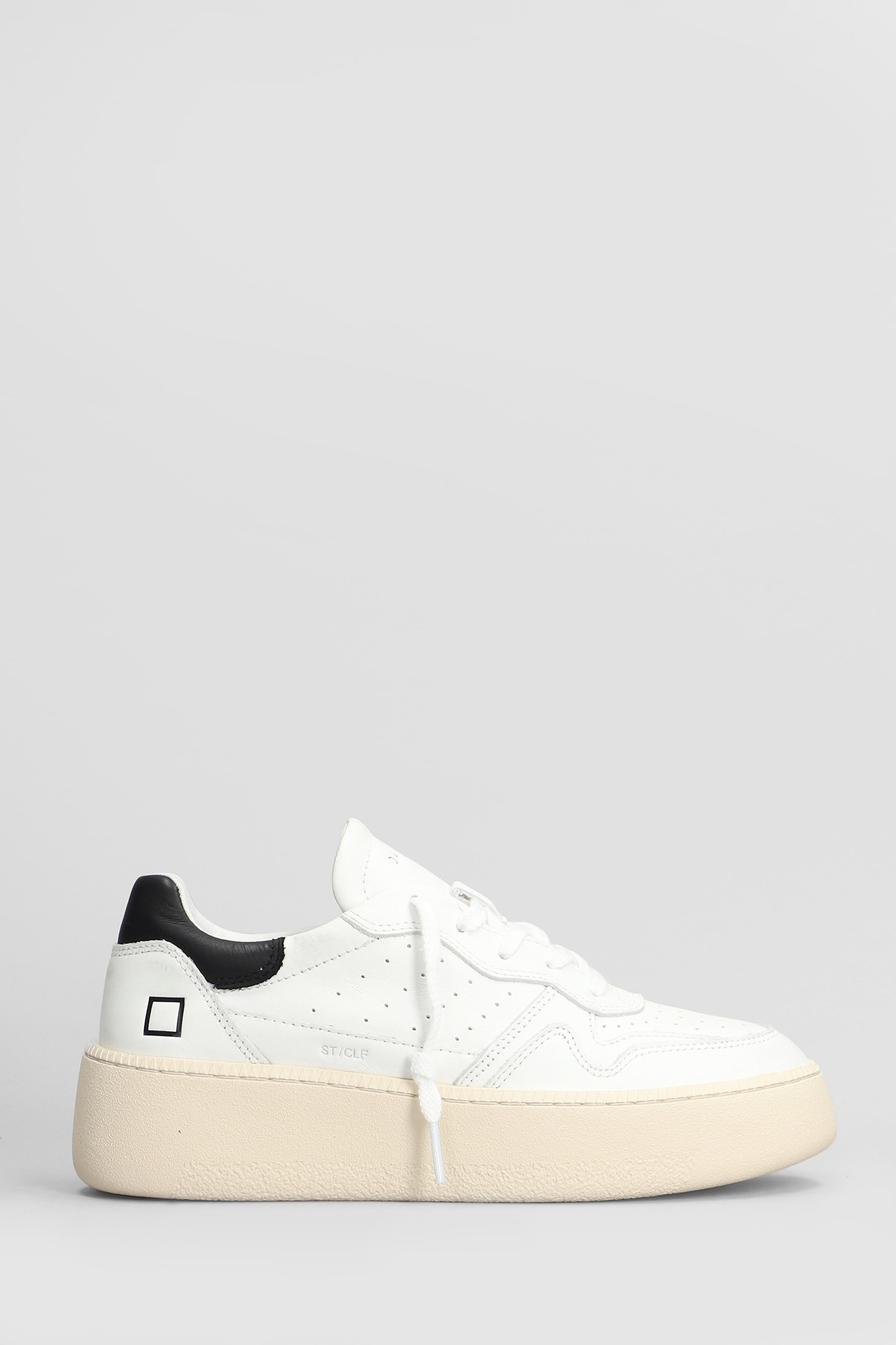 Shop Date Step Sneakers In White Leather