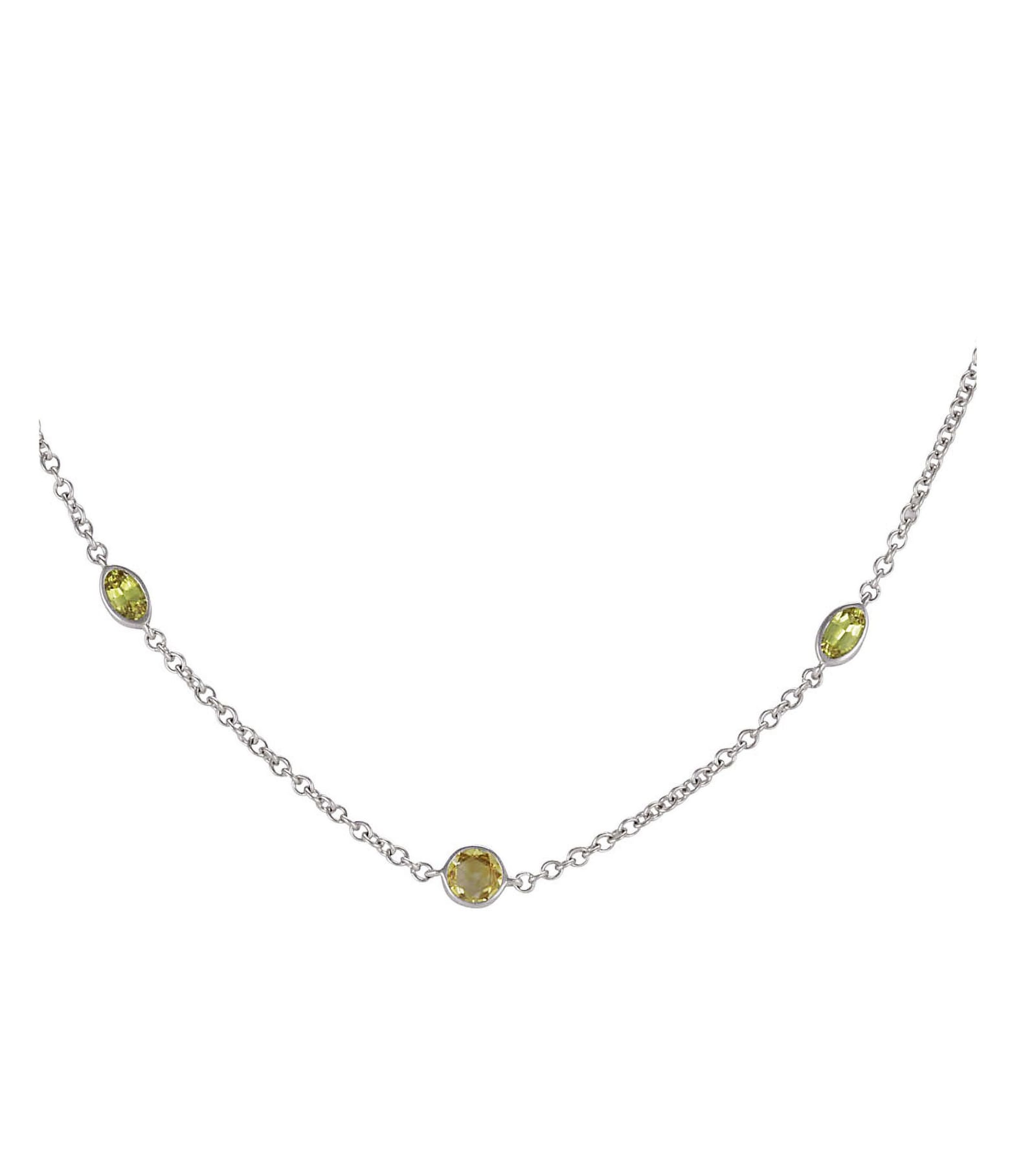 Shop Lo Spazio Jewelry Lo Spazio Yellow Sapphire And Diamond Necklace