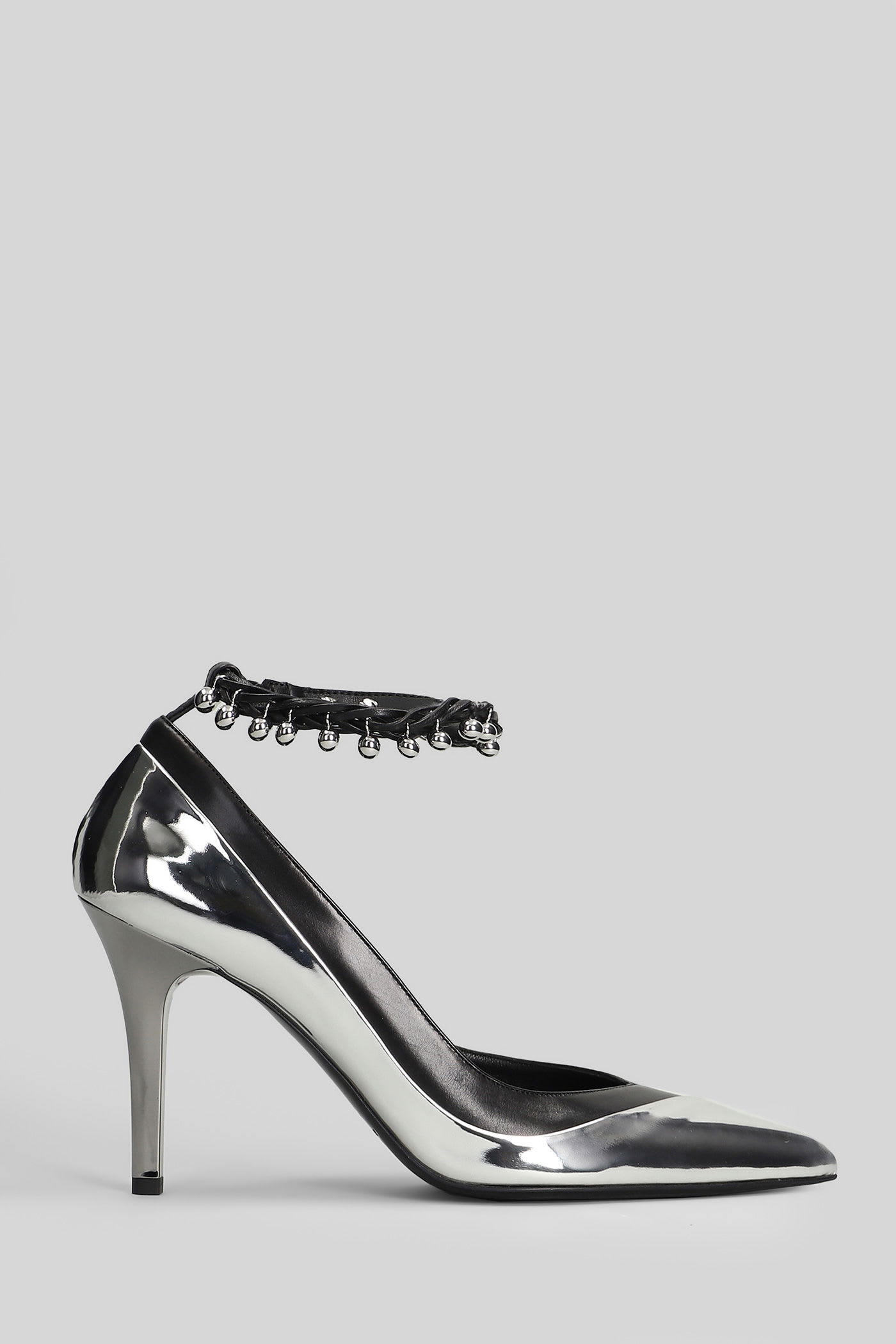 Isabel Marant Peleny Pumps In Silver Leather In Metallic