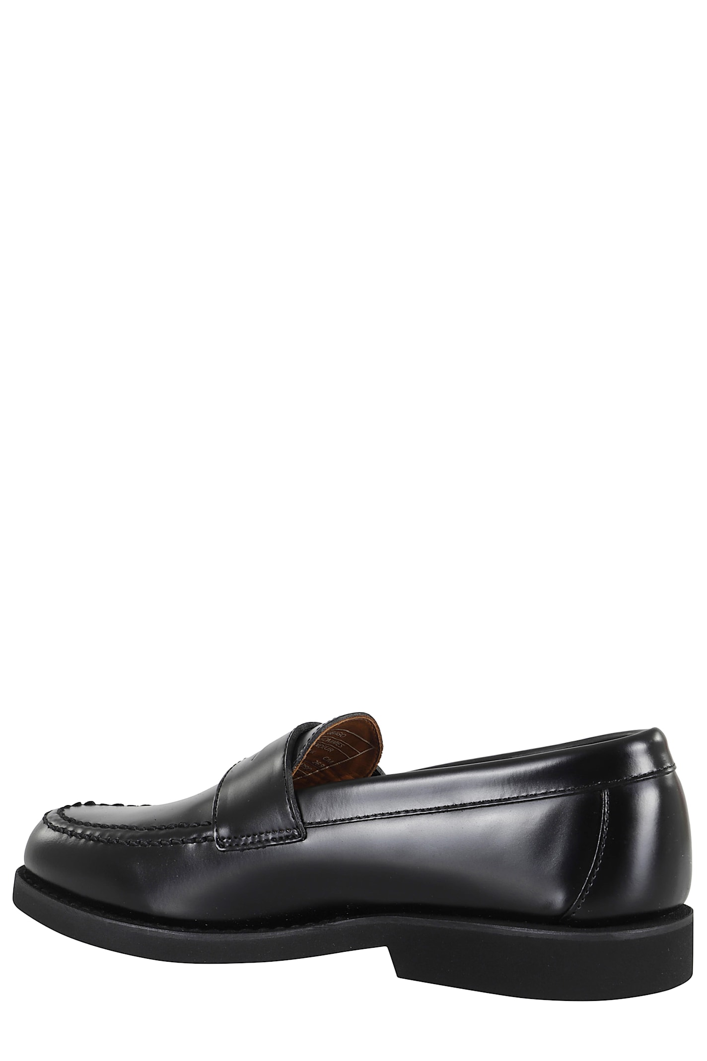 Sebago Brushed Leather Loafer In Black