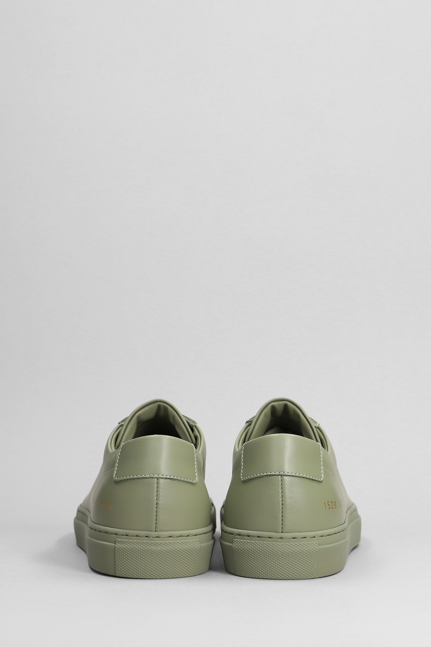 Shop Common Projects Achilles Low Sneakers In Green Leather
