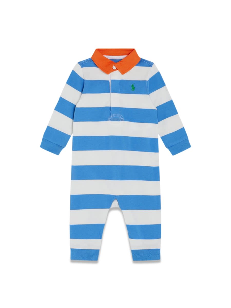 Shop Ralph Lauren Rugby Covral-one Piece-coverall In Blue