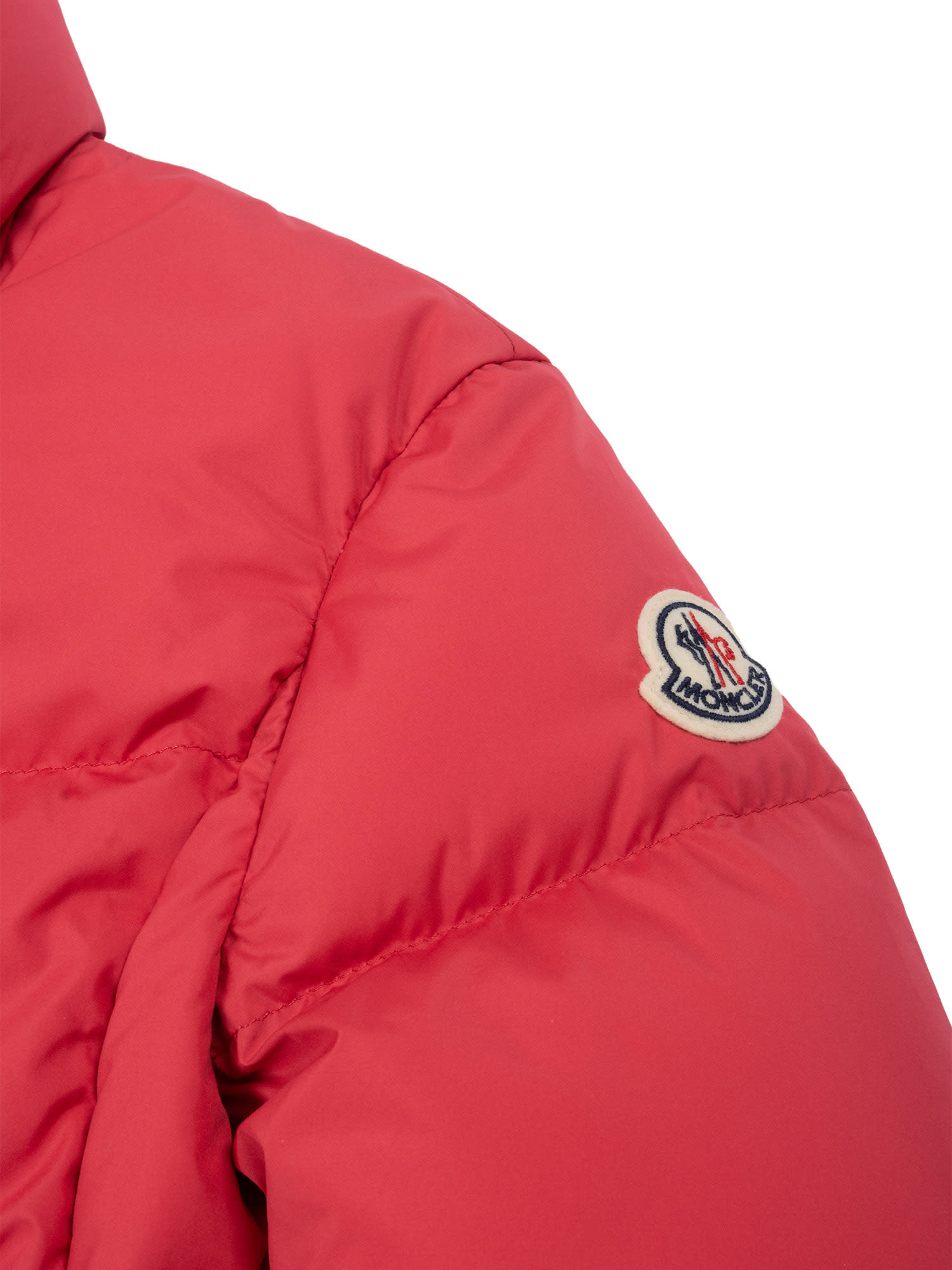Moncler Girls' Abbadia Down Puffer Jacket - Little Kid In Red