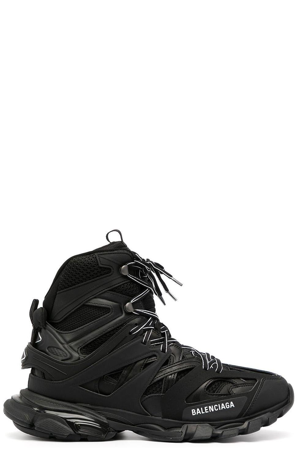 Shop Balenciaga Track Hike Sneakers In Black