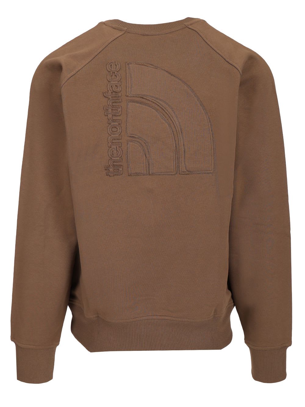 Shop The North Face Crewneck Cotton Sweatshirt In Brown
