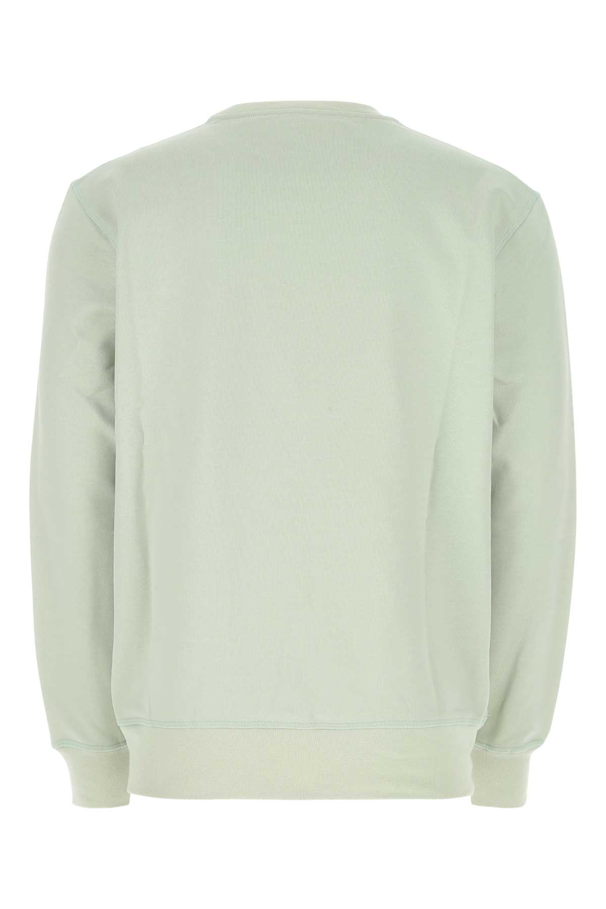 Alexander Mcqueen Pastel Green Cotton Sweatshirt In 4920