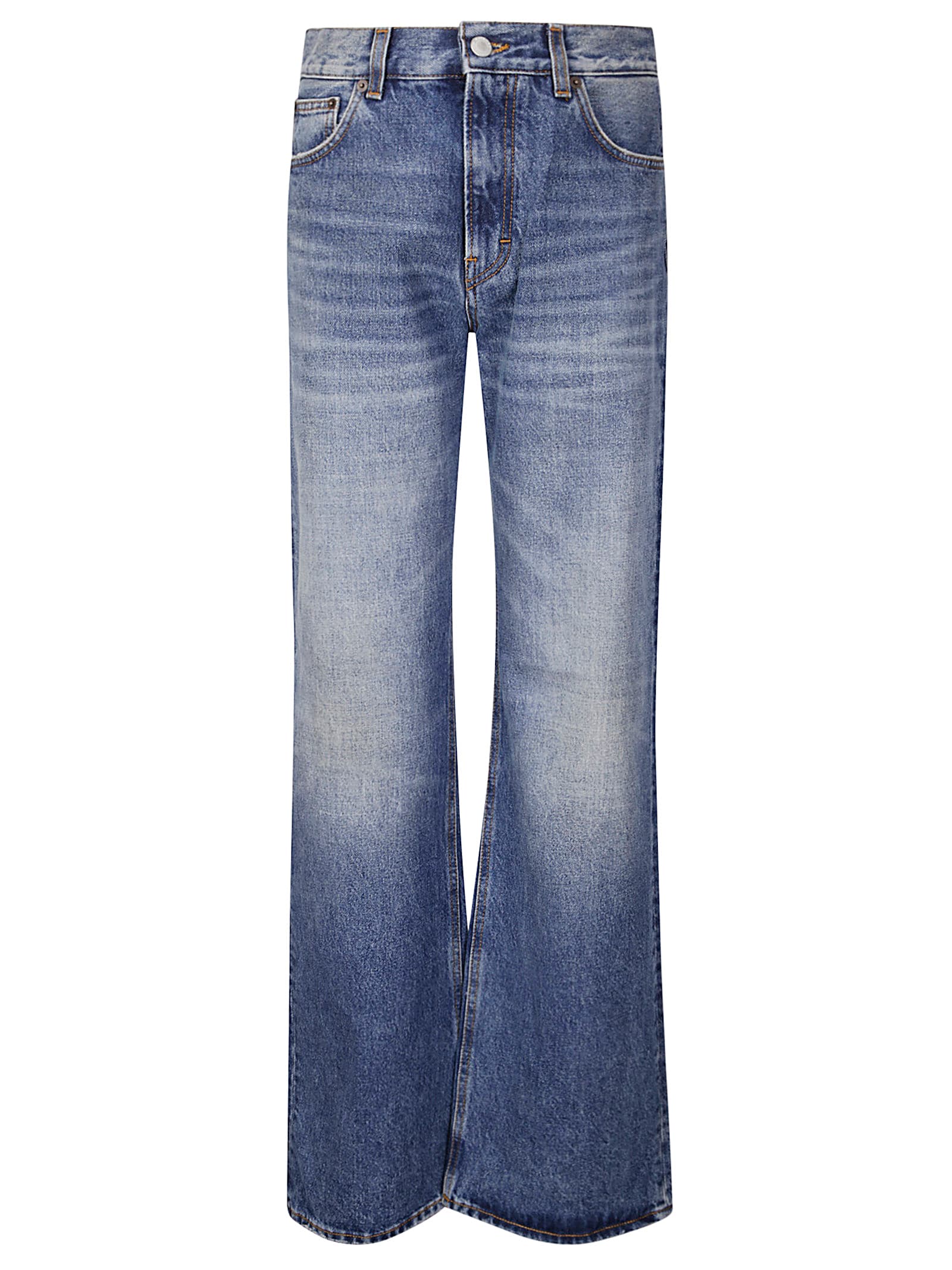 Haikure Denim Jeans In Mid Blue