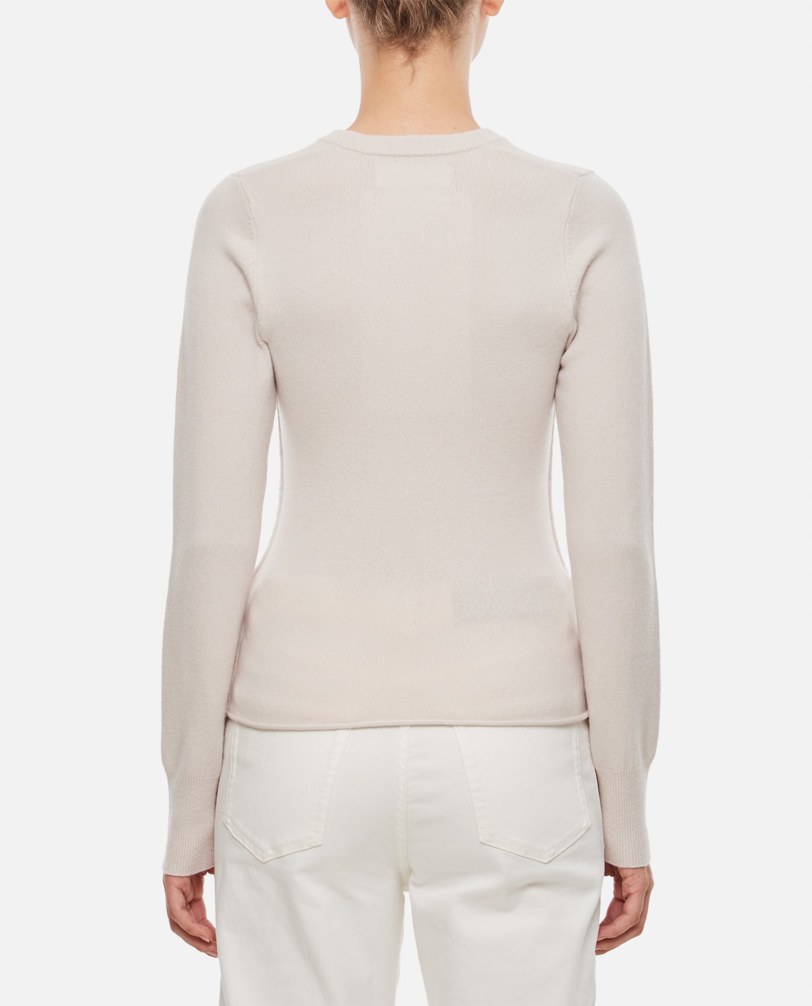 Shop Extreme Cashmere Deco Cashmere Sweater In White