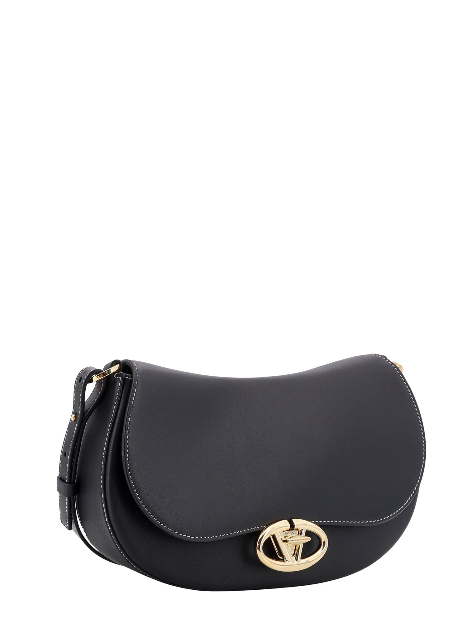 Shop Valentino Shoulder Bag In Black