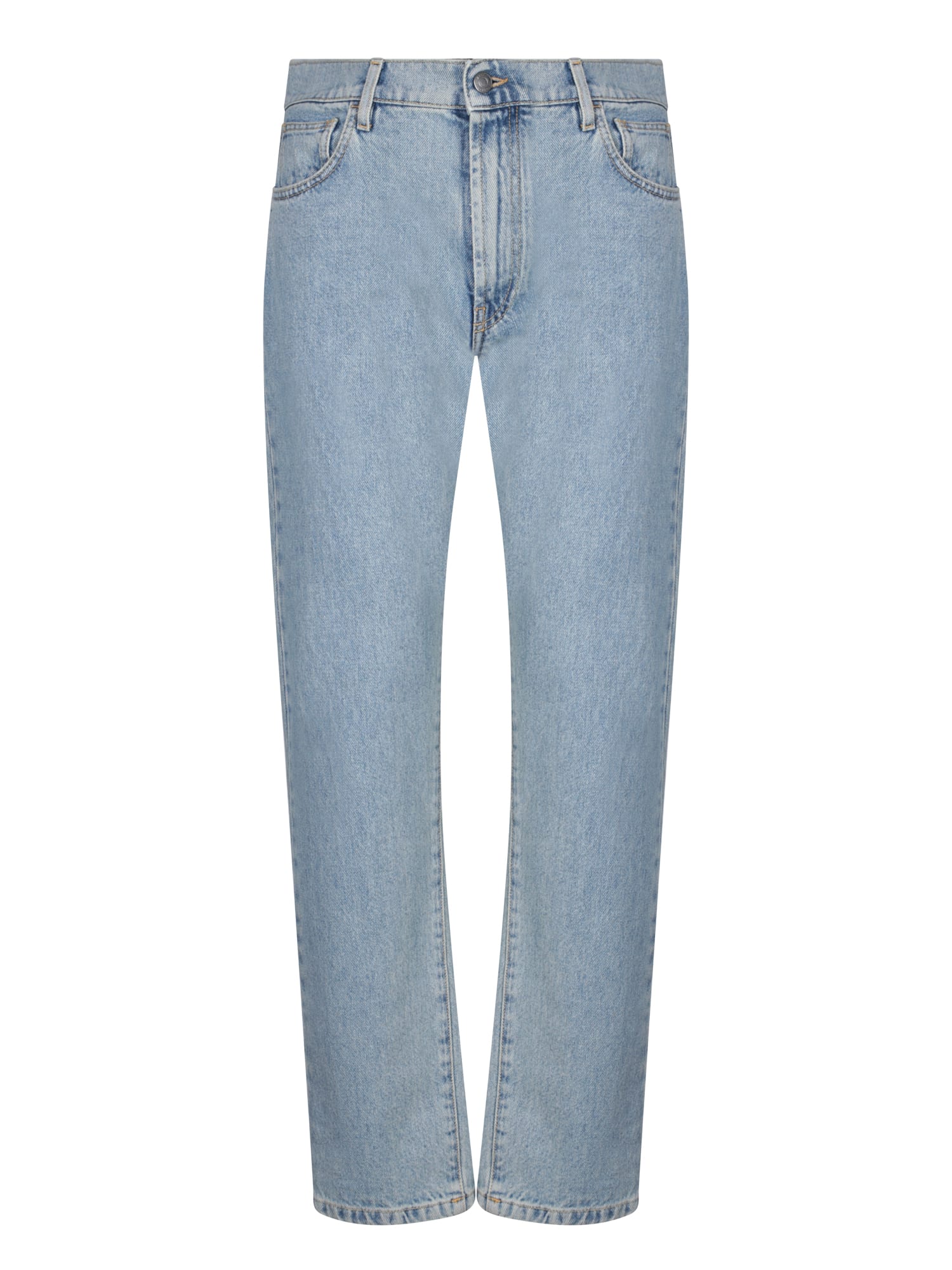 Shop Moschino Regular Fit Blue Jeans By