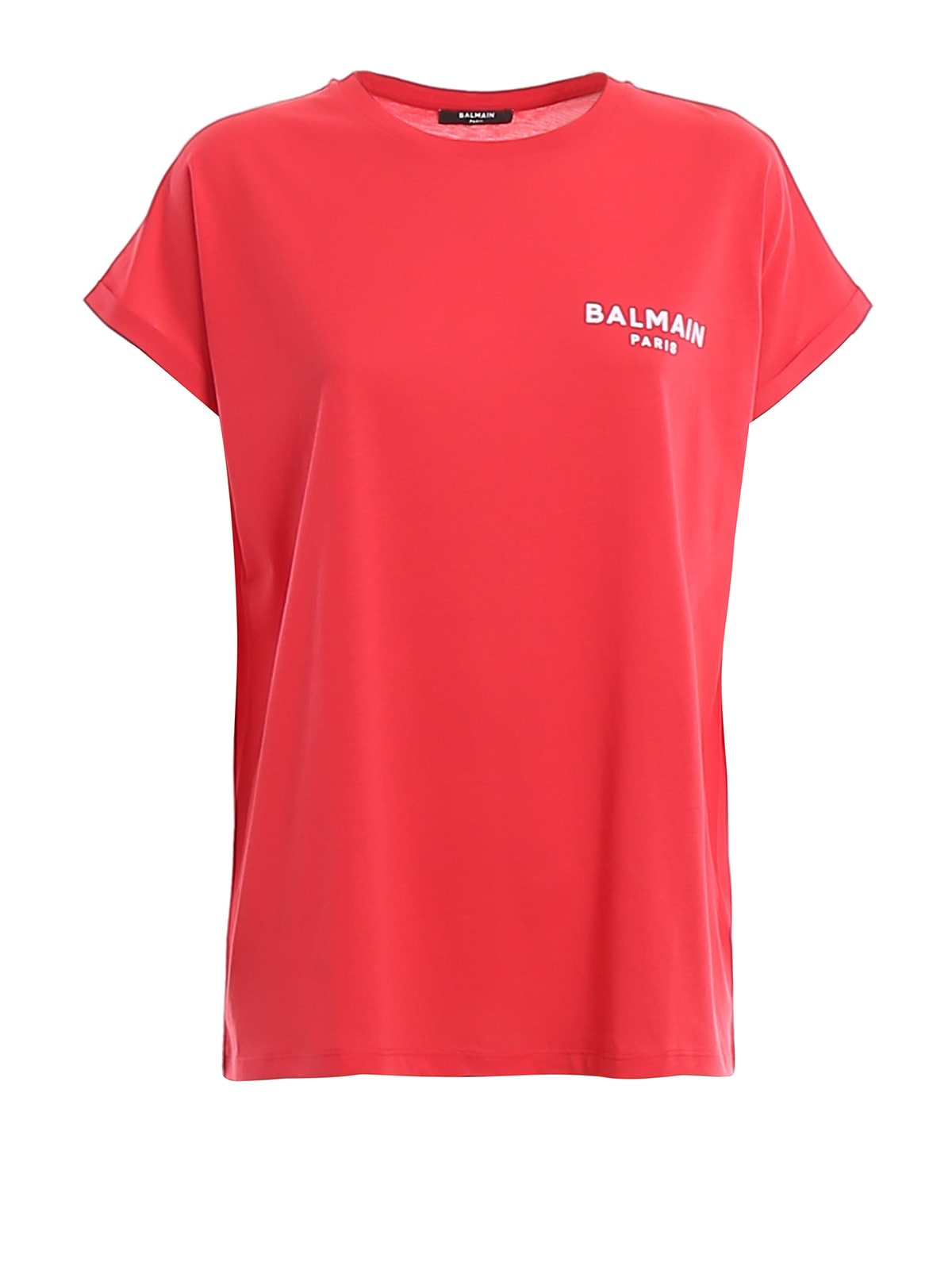 Balmain Short Sleeve T-shirt In Red