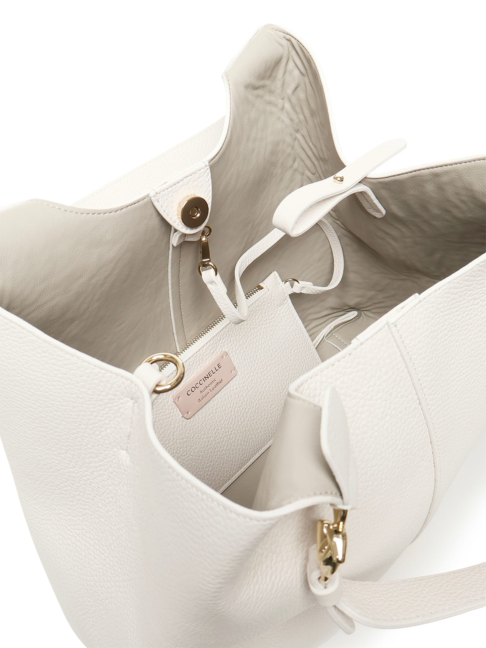 Coccinelle Easy Hobo Bag In Grained Leather