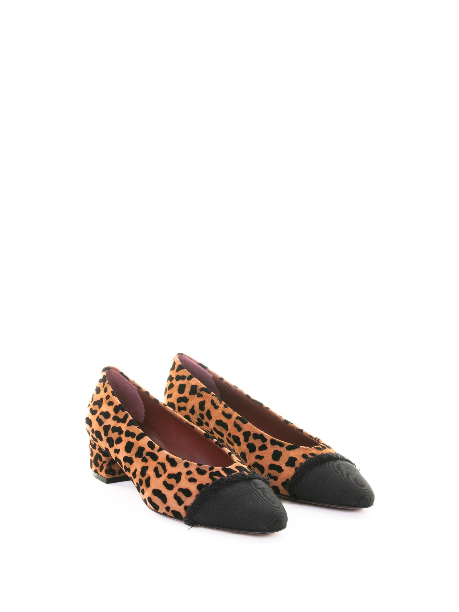 Roberto Festa With Heel Brown In Animal Print