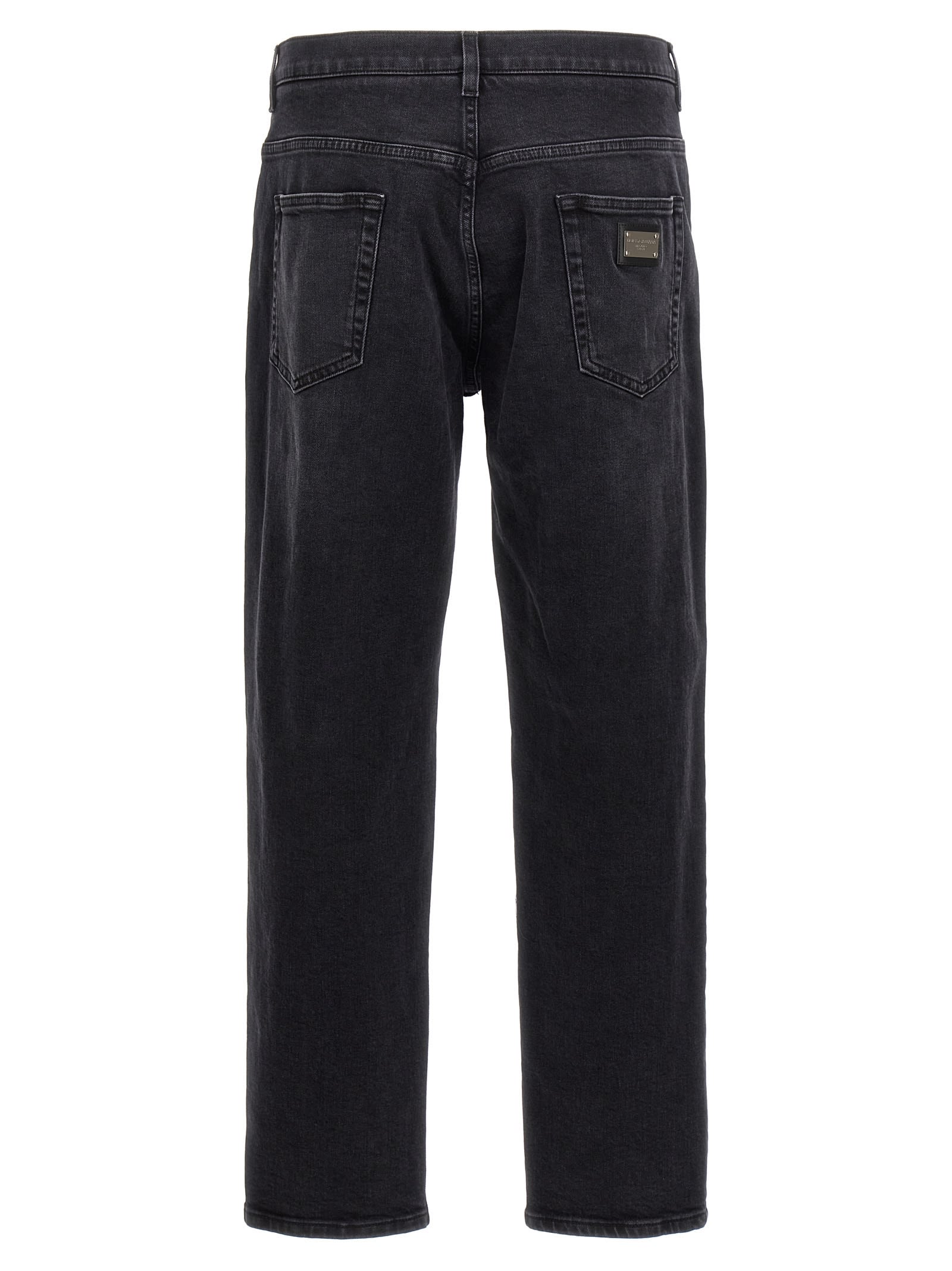 Shop Dolce & Gabbana Denim Jeans In Black