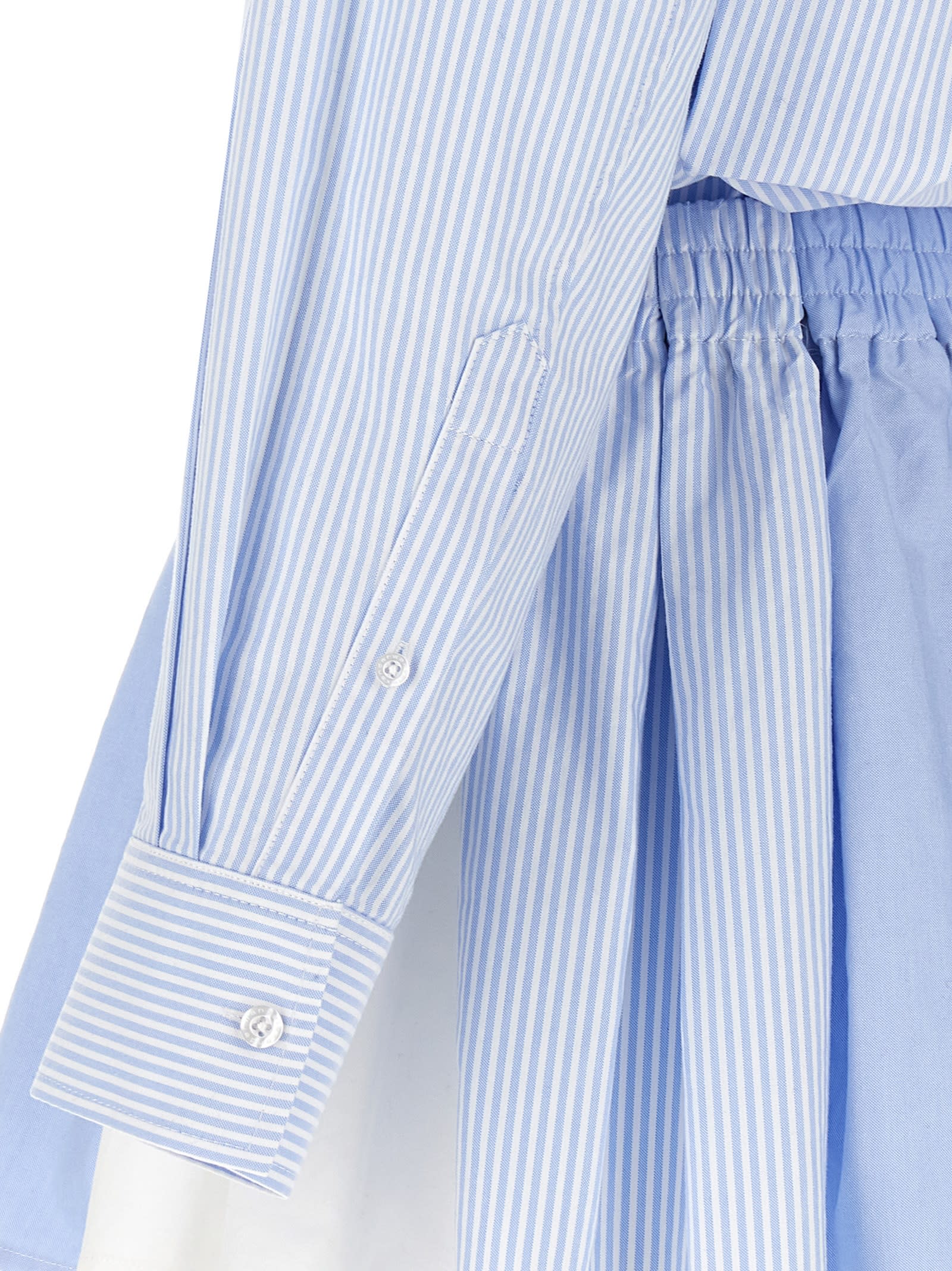 Alexander Wang Prestyled Pleated Boxer Romper Jumpsuit In Azure