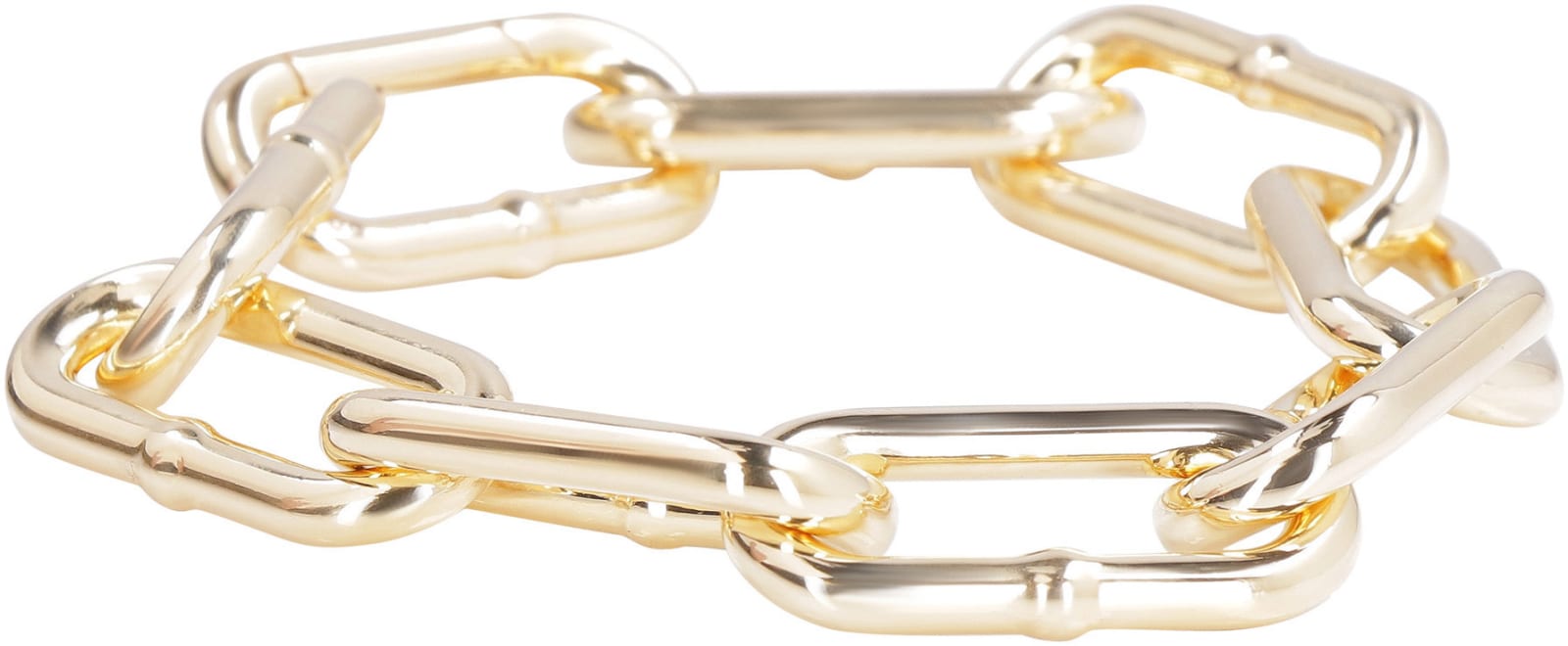 Chains Gold Plated Bracelet in Silver - Bottega Veneta