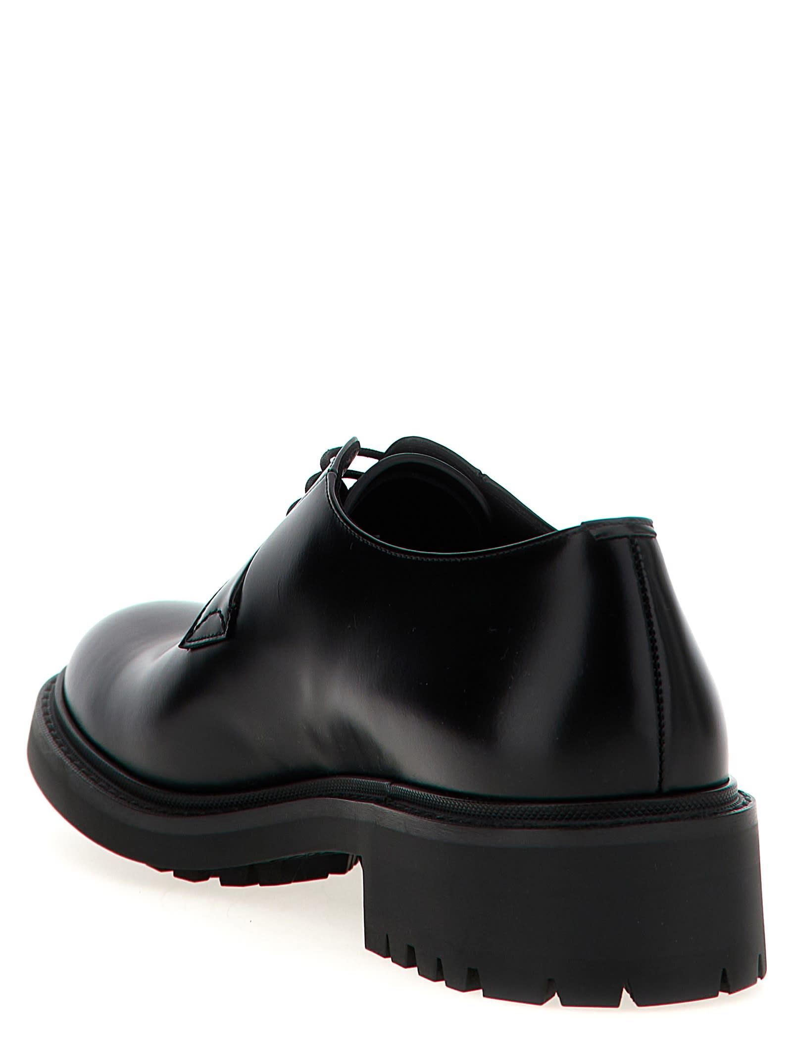 Saint Laurent Derby Antoine In Pelle Liscia In Black