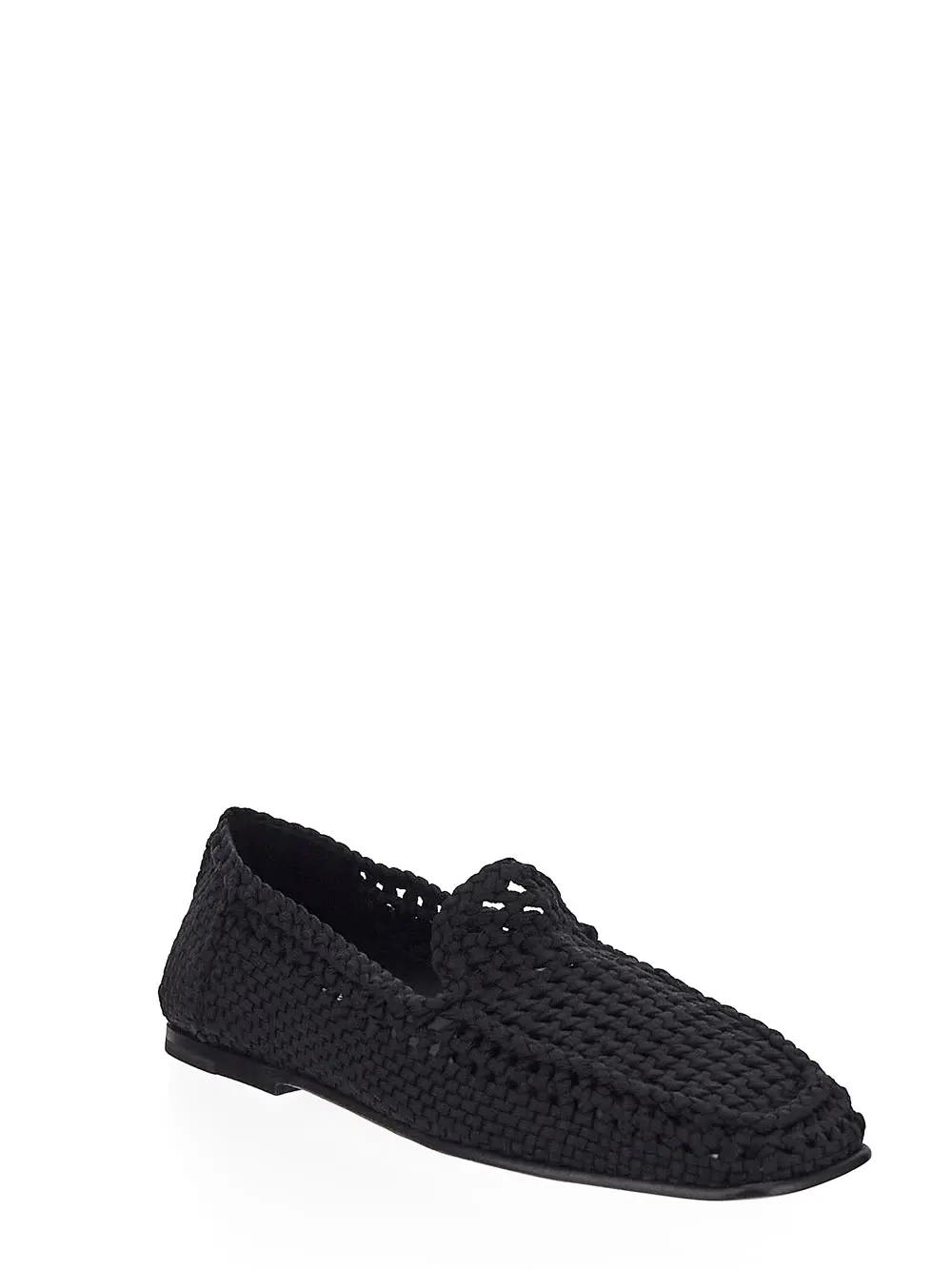 Shop Dolce & Gabbana Crochet Slippers In Black