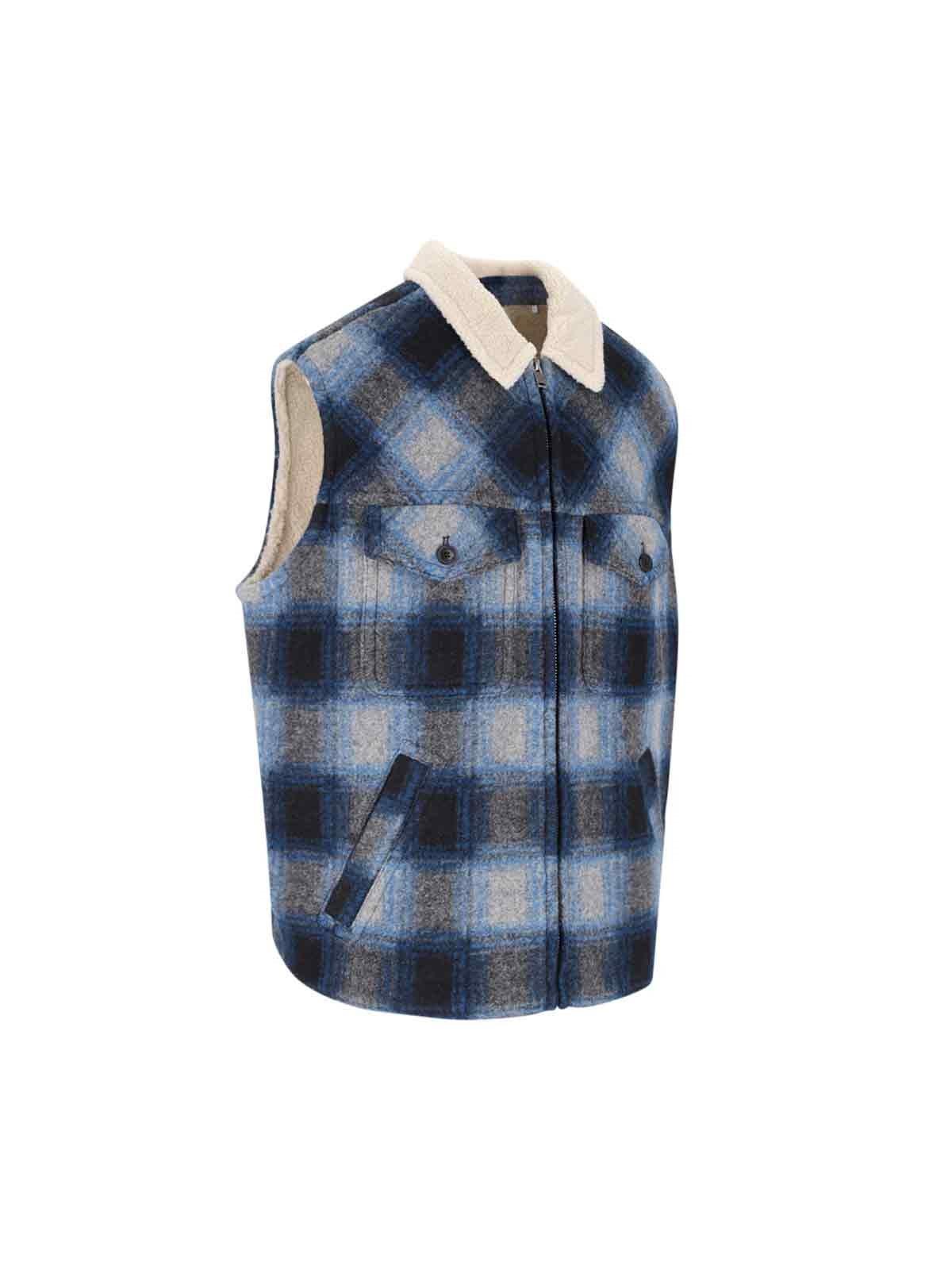 Shop Isabel Marant Kiraneo Vest In Blue