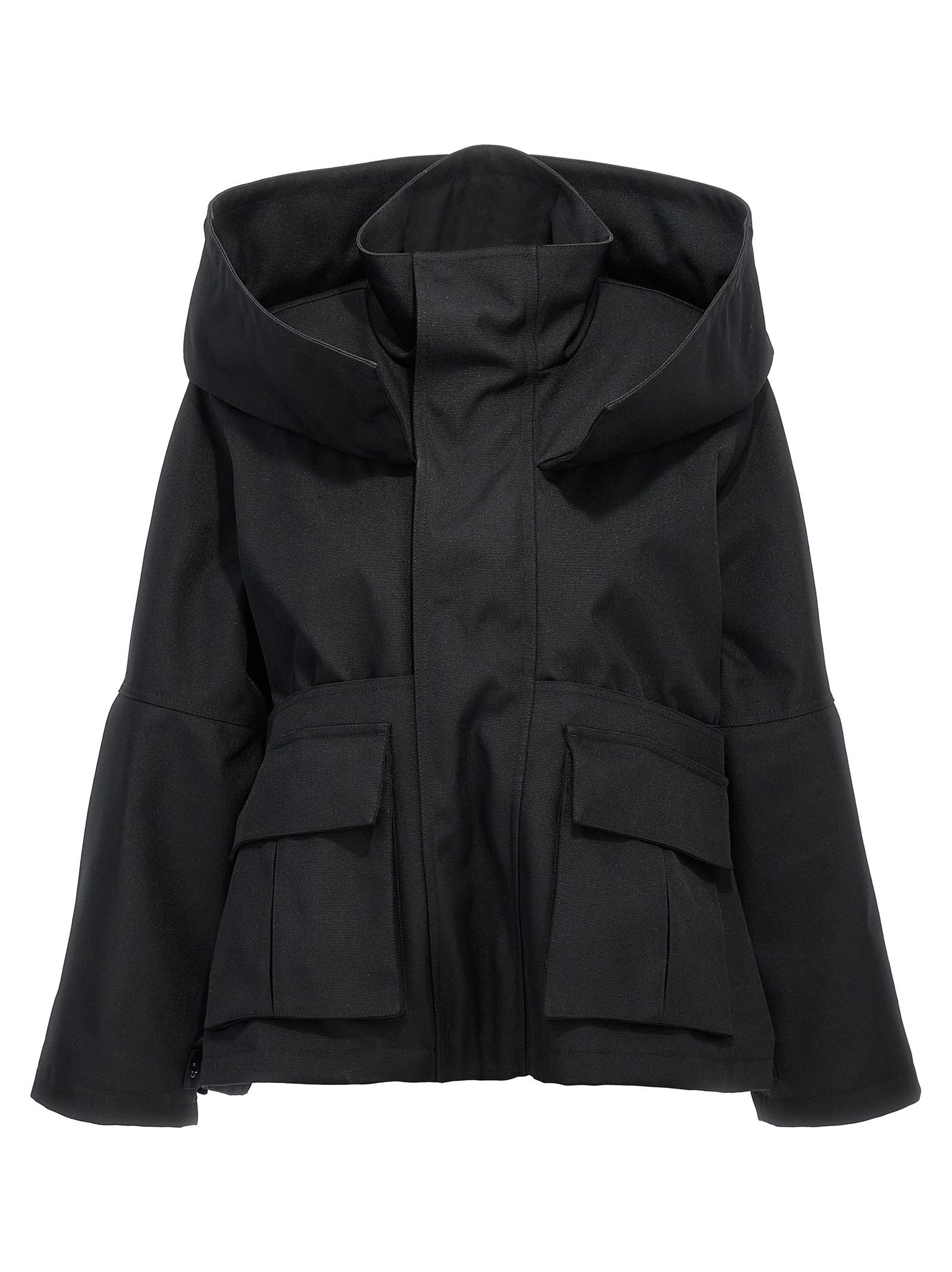 Shop Balenciaga Oversized Jacket In Black