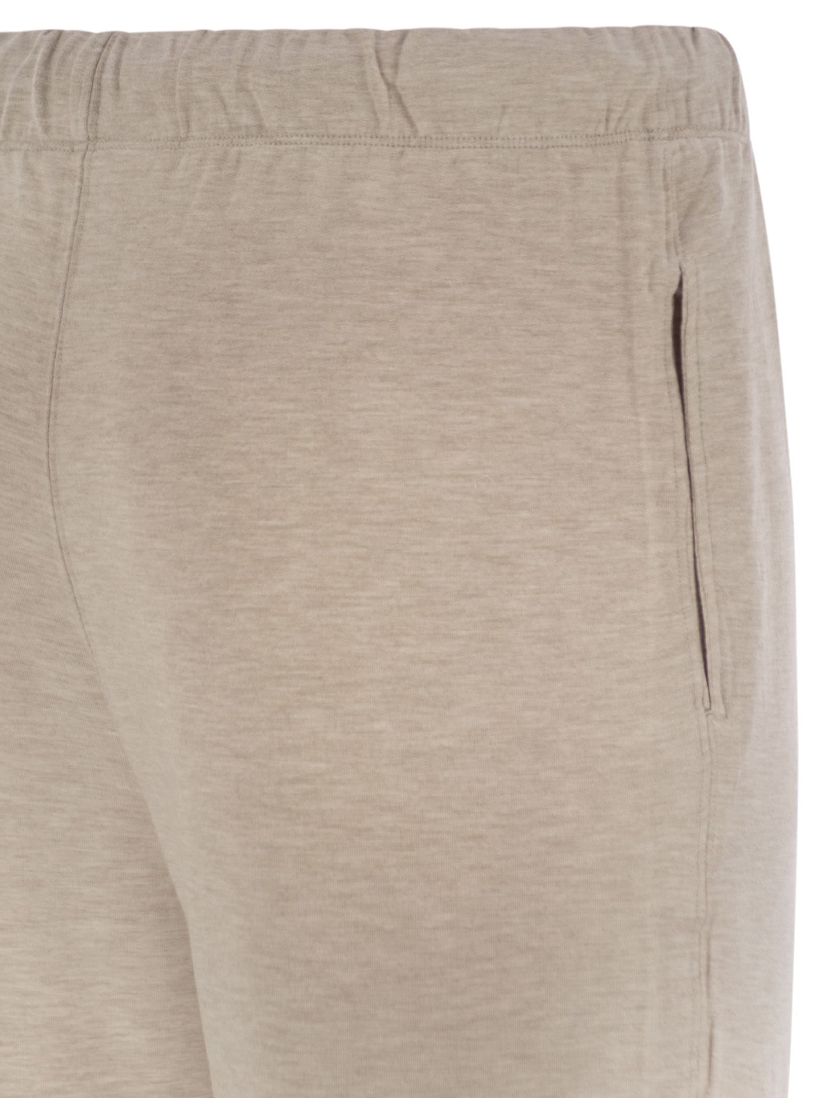 Majestic Trousers With Drawstring Waist In Neutral
