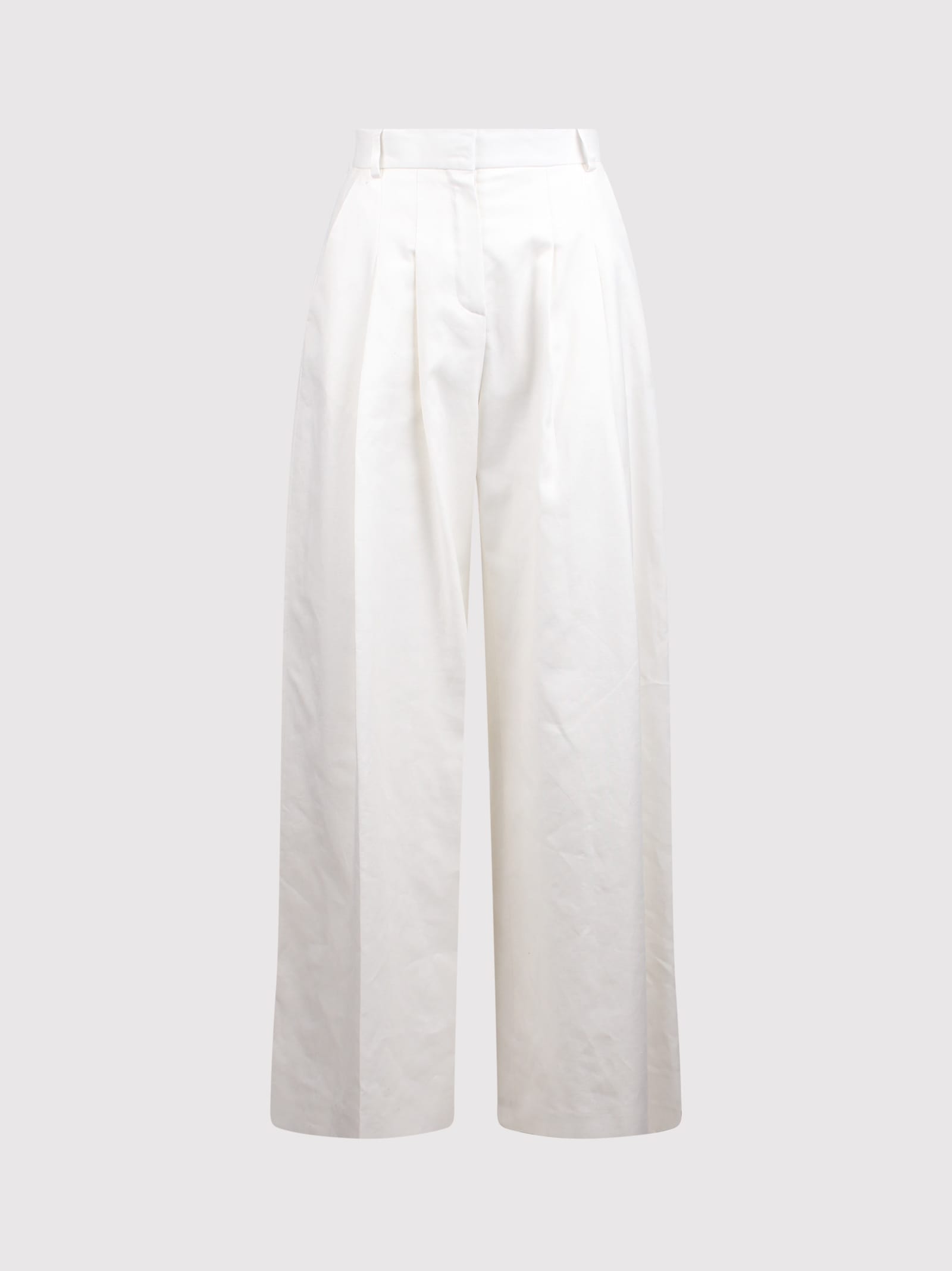 Nina Ricci Tailored Palazzo Trousers In White