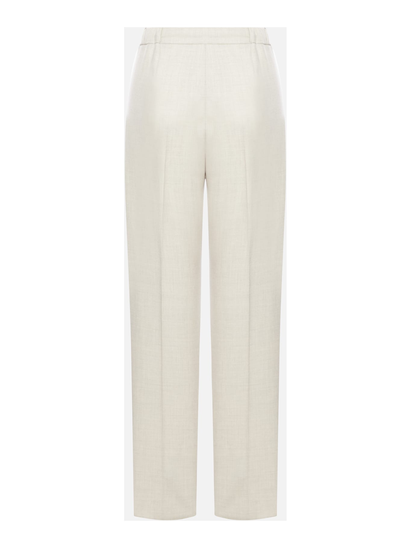 Shop Max Mara Garbo Pants In Sabbia