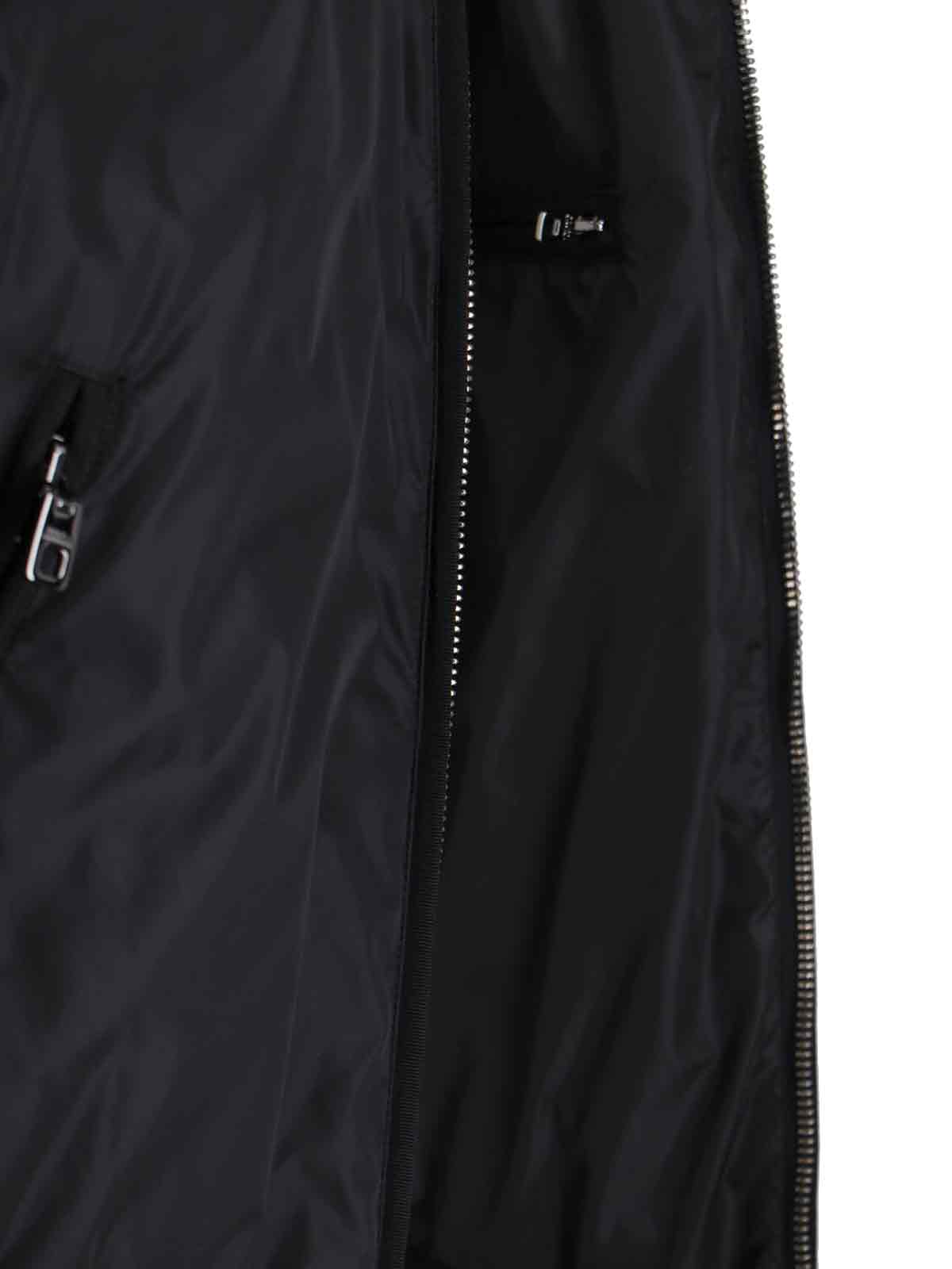 Dolce & Gabbana Black Nylon Outerwear Jacket