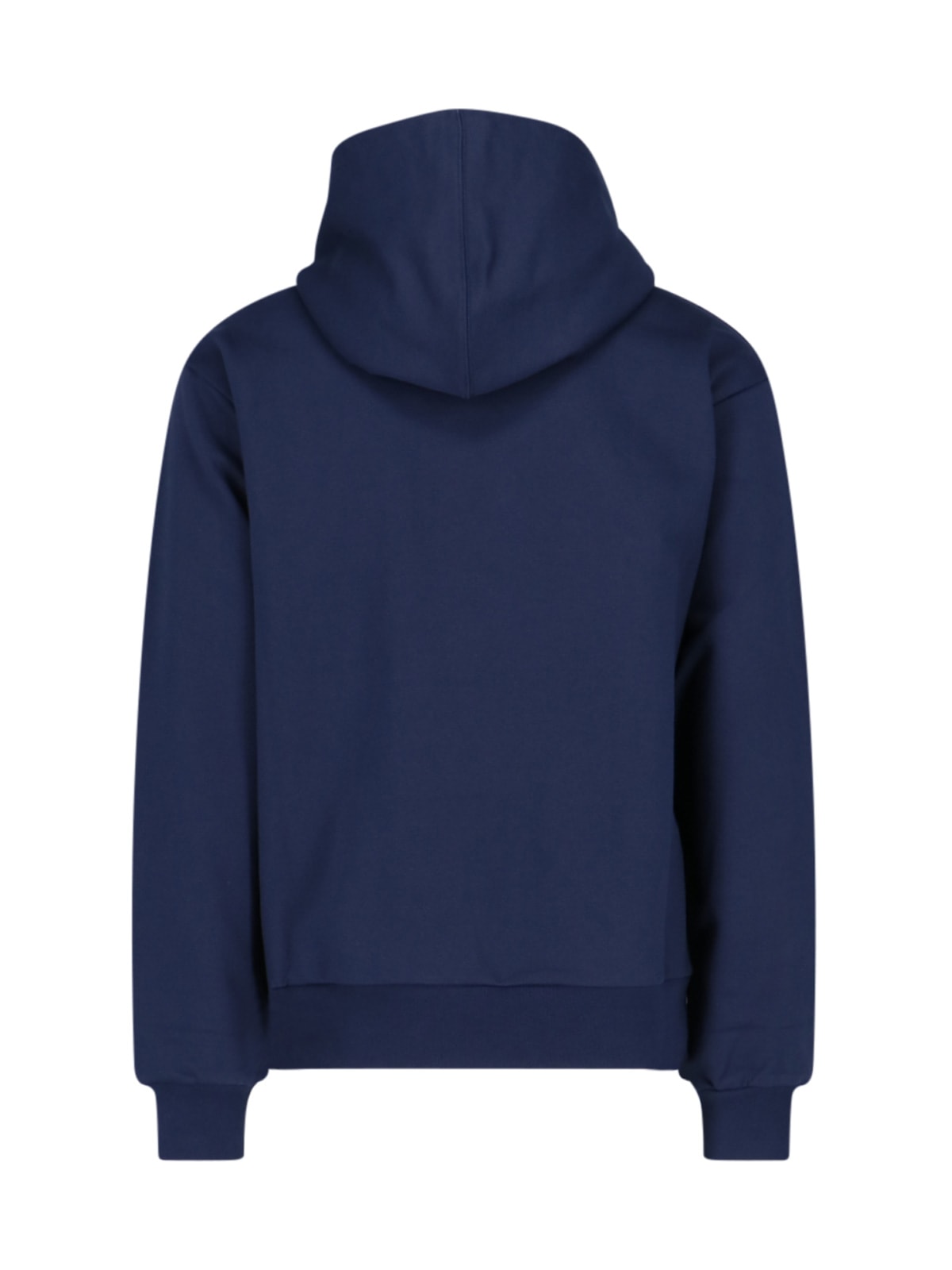 Shop Marni Logo Hoodie In Blue