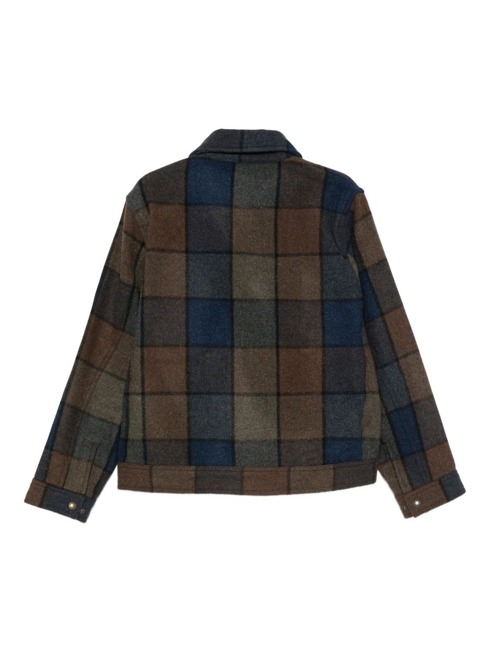 Filson Mackinaw Checked Wool Jacket In Blue