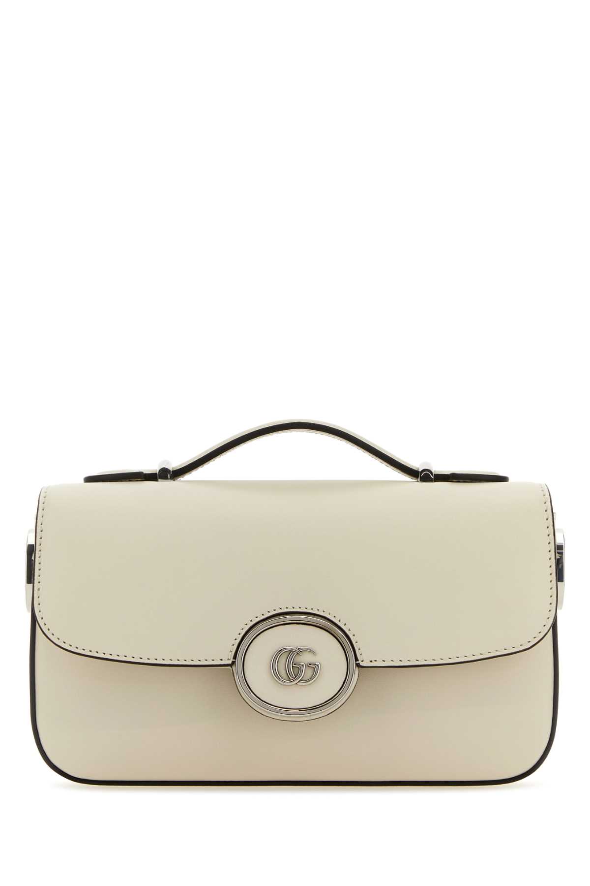 Ivory Leather Mini Petite Gg Handbag
