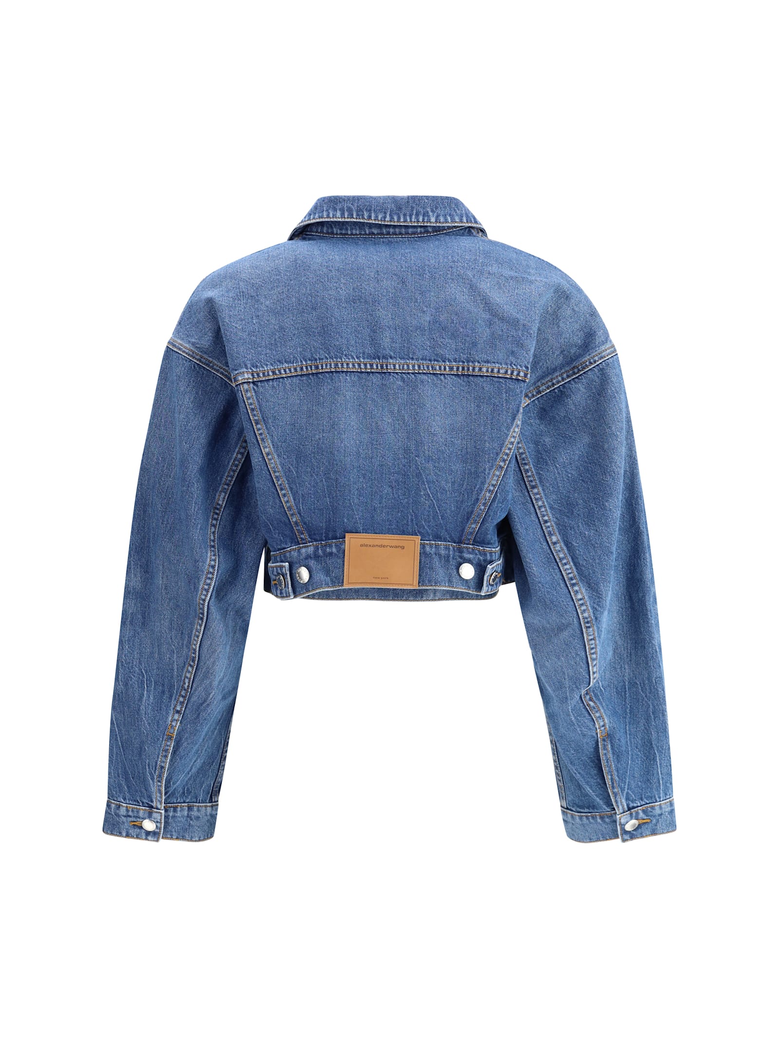 Alexander Wang Wrapped Tucker Jacket In Blue