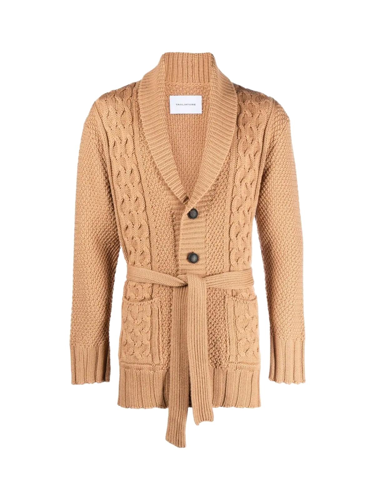 Tagliatore "bree" Wool Polyester Ab Long Dress In Beige