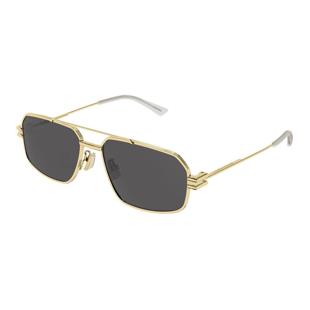 Bottega Veneta Sunglasses In Oro/grigio