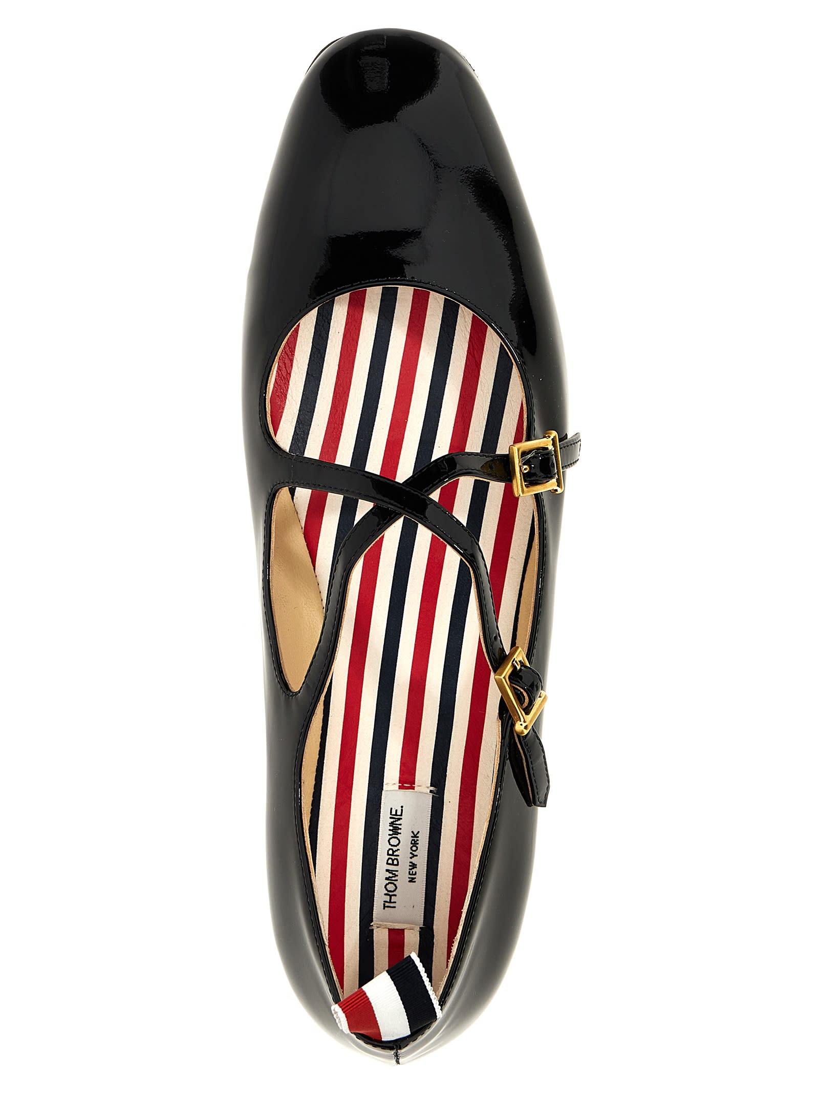 Thom Browne Criss Ballerina Shoes In Black