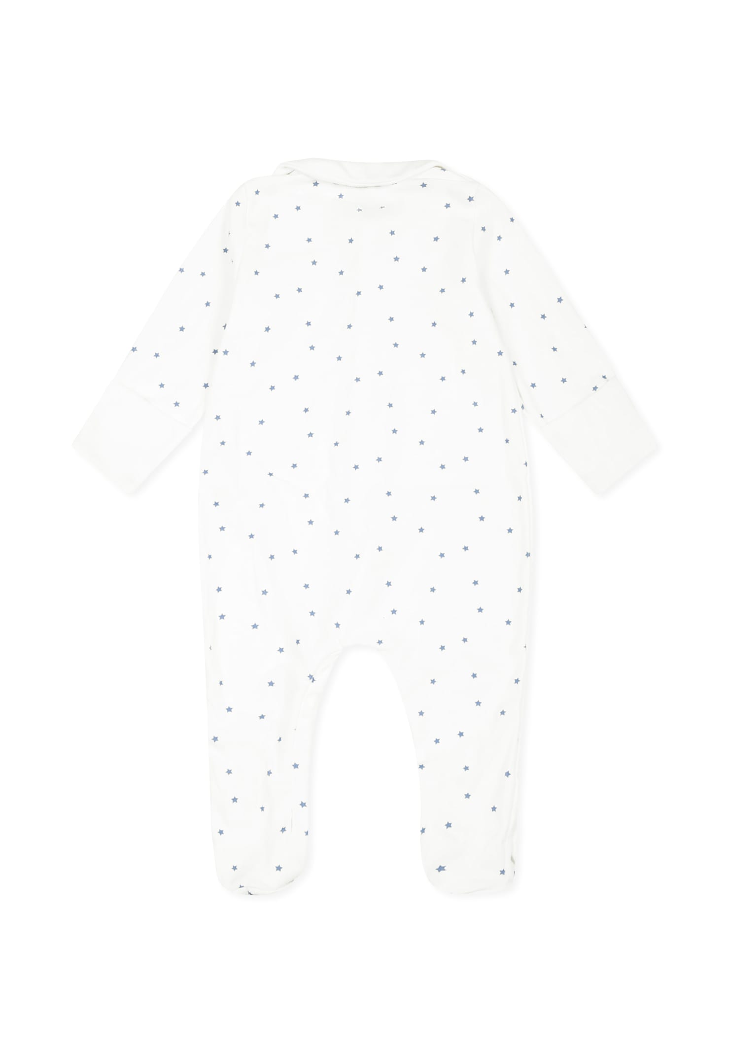 Petit Bateau Ivory Babygrow For Babykids With Stars In Ivory